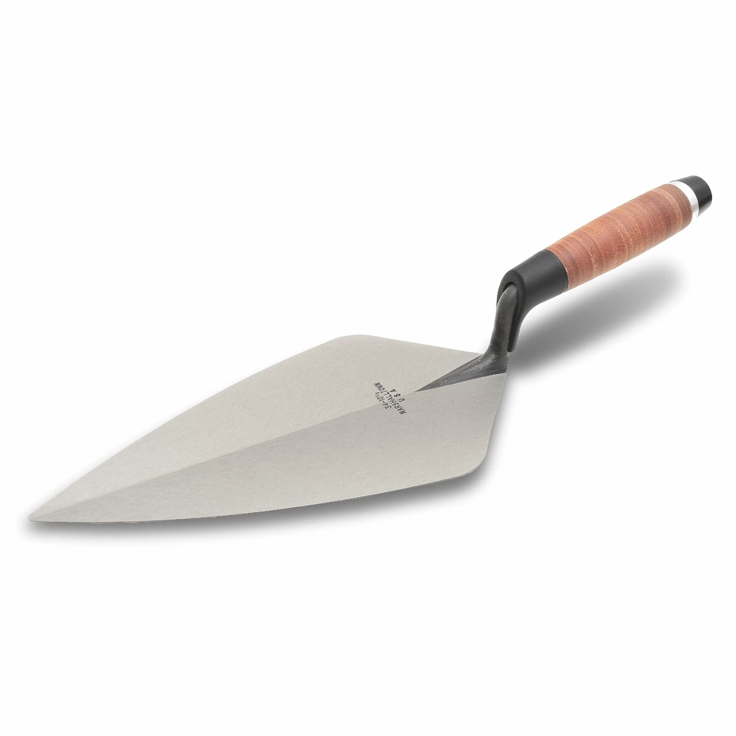 Marshalltown 34L11 Kielnia do cegły 28 cm - Skórzany uchwyt, brązowa
