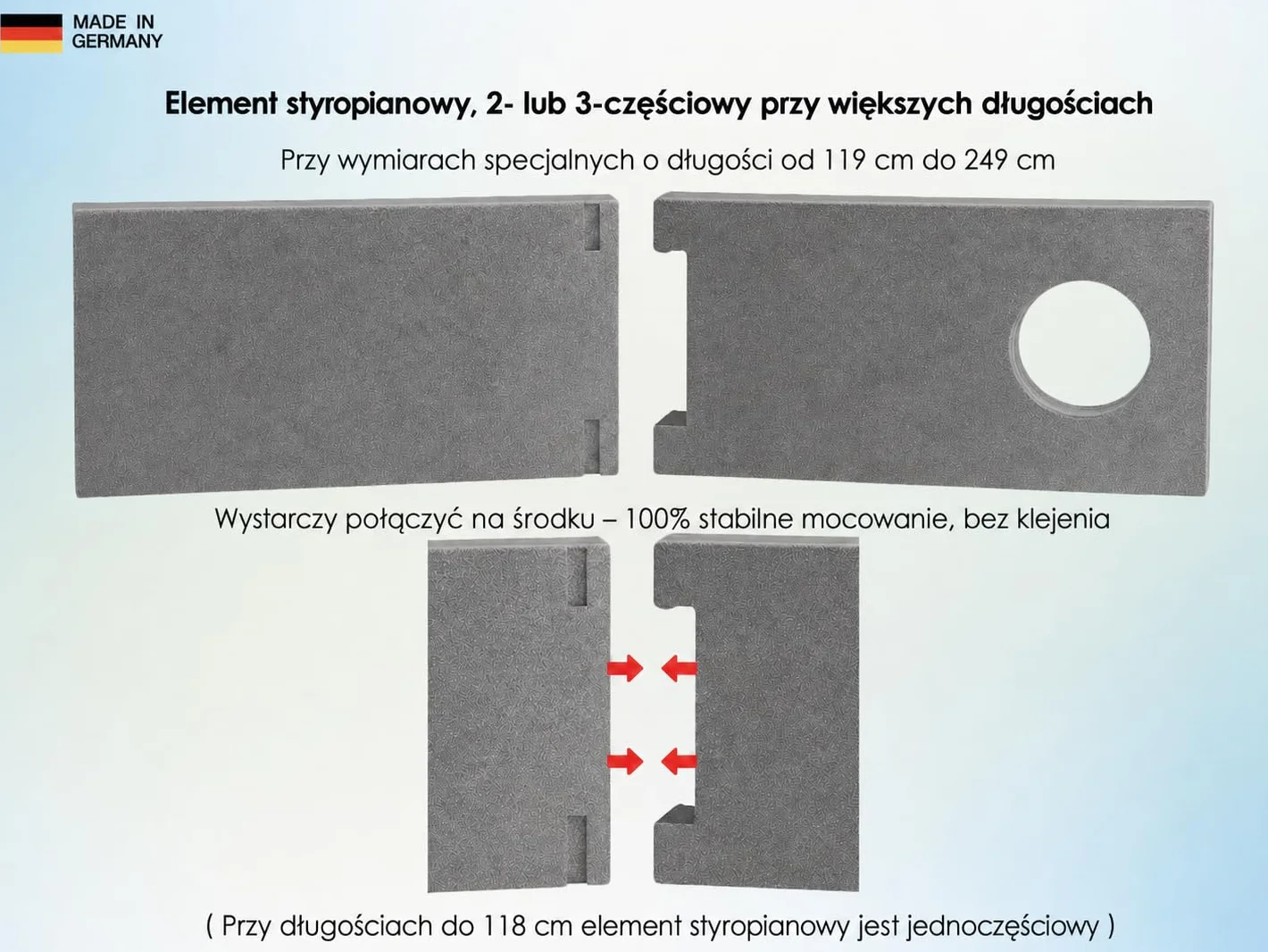 Uszczelka okienna 30–249 cm do klimatyzatora przenośnego i suszarki wywiewowej, także do drzwi – szybki montaż bez wiercenia/klejenia – uszczelka do klimatyzatorów [115 cm]