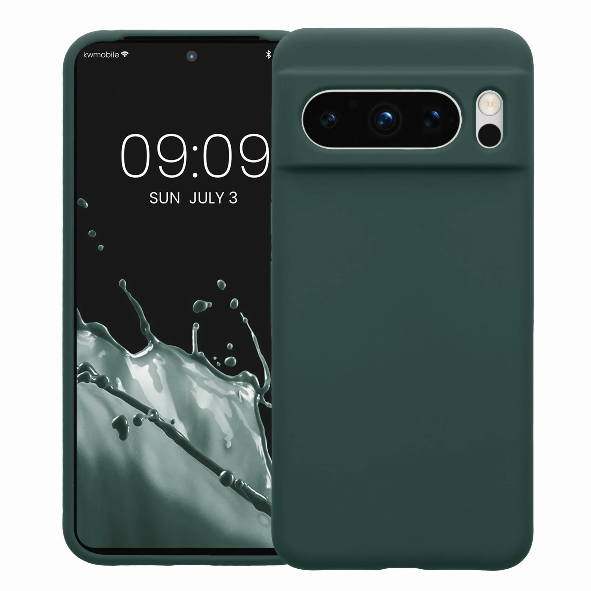 kwmobile Etui kompatybilne z Google Pixel 8 Pro - Silikonowe TPU Niebiesko-Zielone