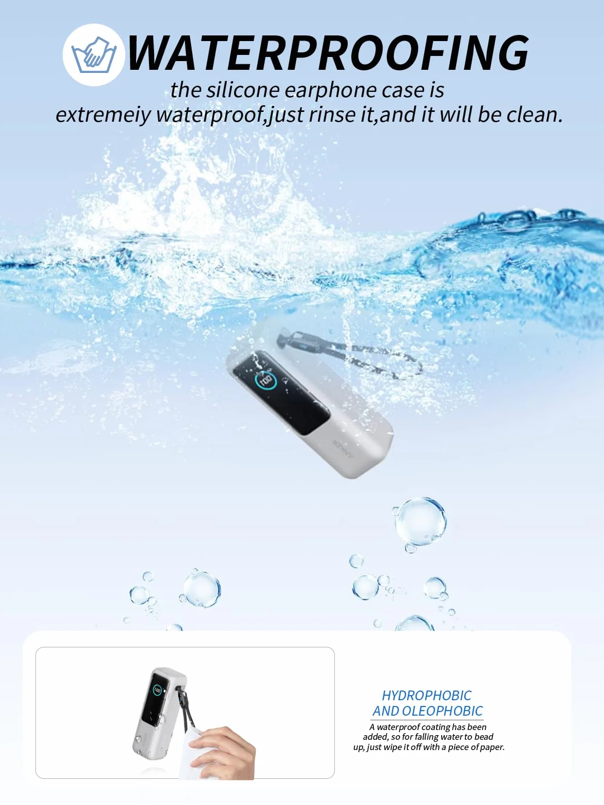 Etui do Anker Zolo 165W, pełna osłona ochronna do laptopa Anker Power Bank, 25 000 mAh – precyzyjne otwieranie otworów, możliwość wielokrotnego prania, kompleksowa ochrona, ochrona przed upadkiem