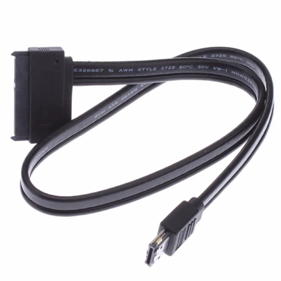 Kabel eSATAp Power ESATA USB 2.0 Combo 50 cm 12 V 5 V SATA do 2,5" 3,5" dysku twardego
