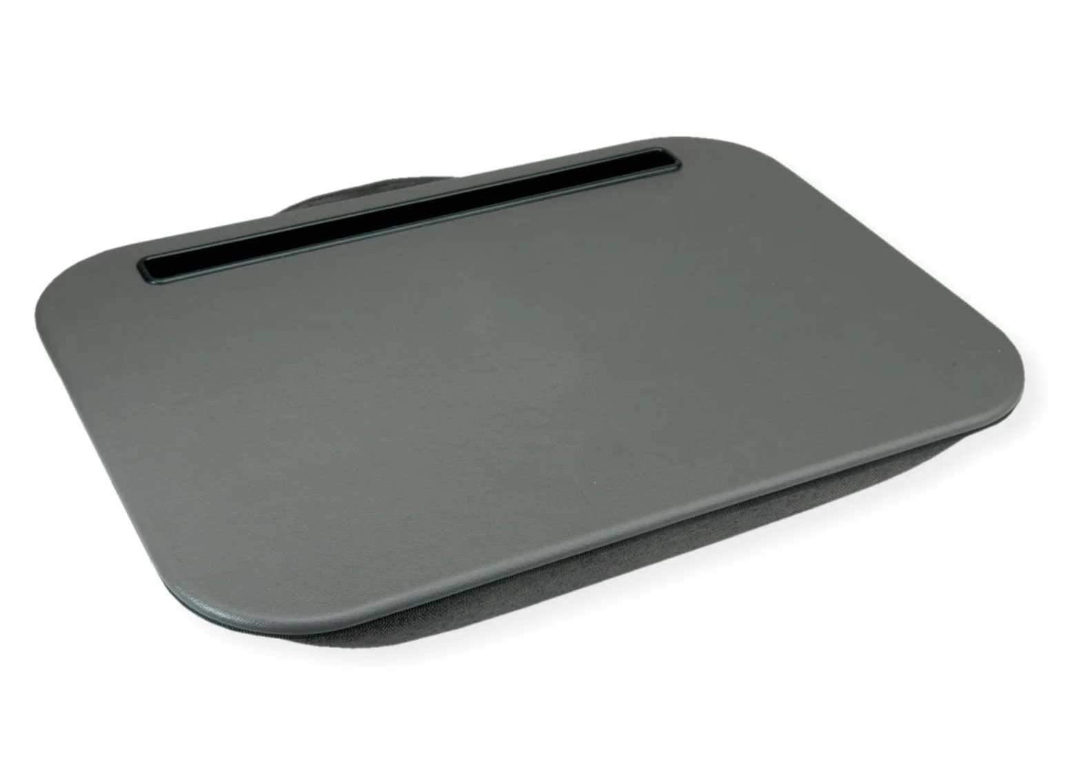 Taca na kolana z poduszką na laptopa i tablet, szara