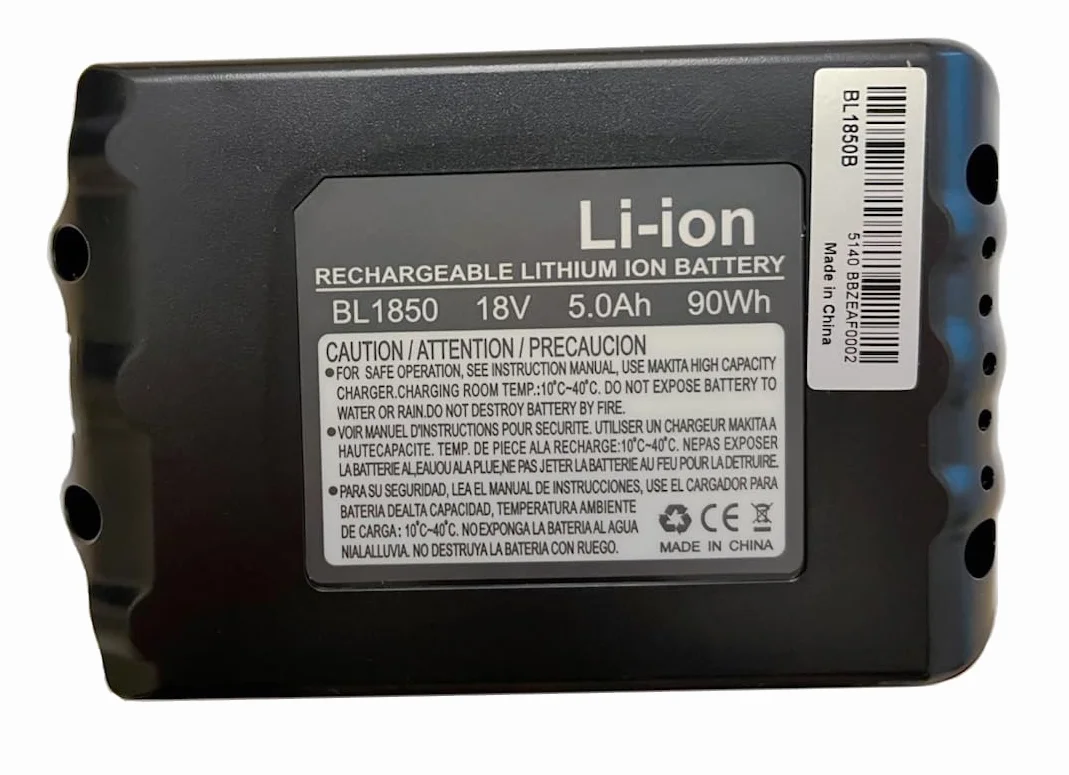 BL1850B akumulator (2 sztuki) 18 V 5,0 Ah z ładowarką DC18RC zamiennik dla akumulatora Makita BL1850B BL1850 BL1840B BL1840 BL1830B BL1830 BL1850 BL1835 BL18455 BL18455555 BL18455 BL1845 BL181 5 z wyświetlaczem LED