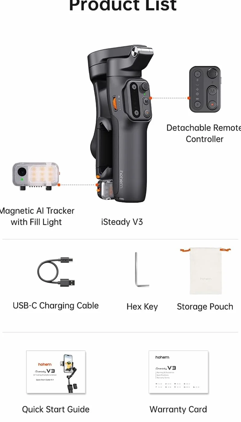 HOHEM iSteady V3 Noir stabilizator