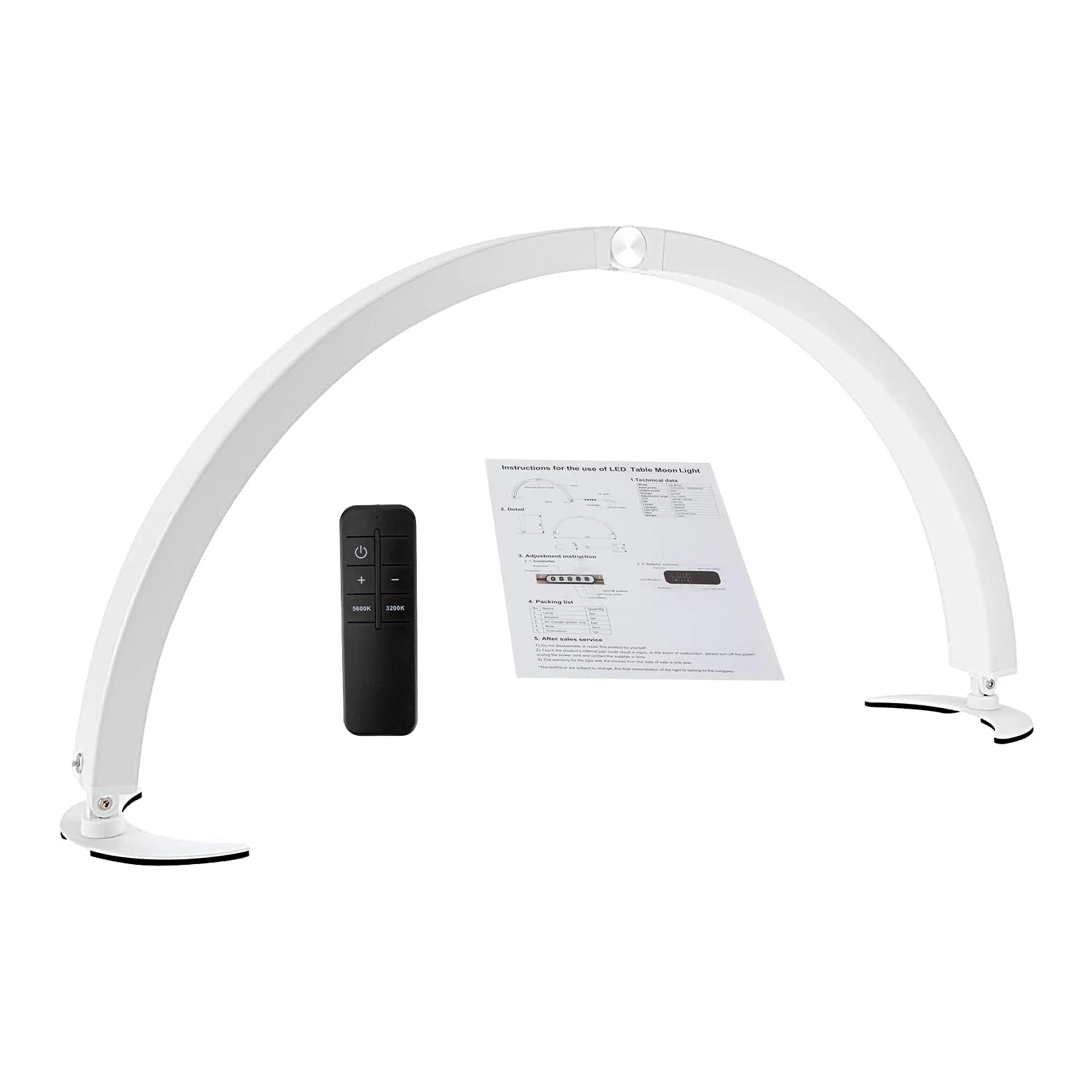 Lampa stołowa do paznokci Łukowata regulowana 40 W | Oświetlenie do salonu paznokci Dla Dziewczyny Żony Przyjaciółki Siostry W Podróży Dom Wnętrz Szkoła Plener