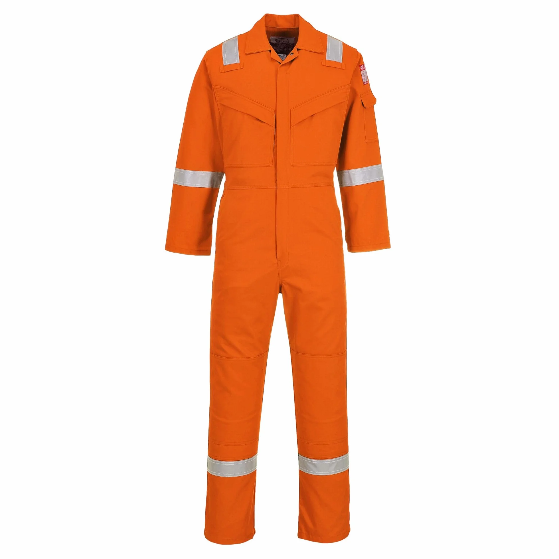Portwest FR50 Kombinezon Trudnopalny I Antystatyczny, Pomaranczowy, Regularny, Rozmiar M