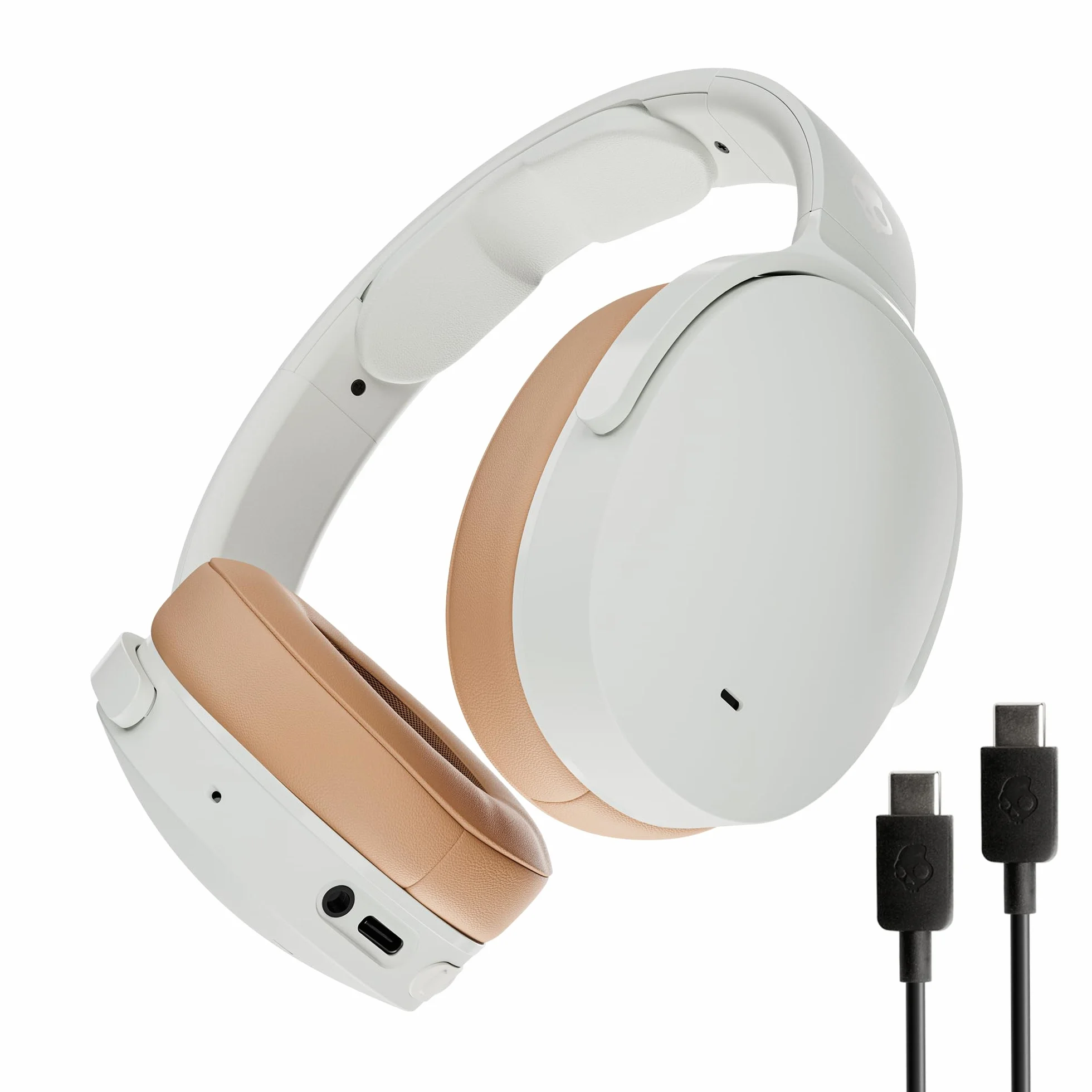 Skullcandy Hesh ANC Bezprzewodowe Słuchawki Nauszne z Aktywną Redukcją Szumów, 22 h, Biały
