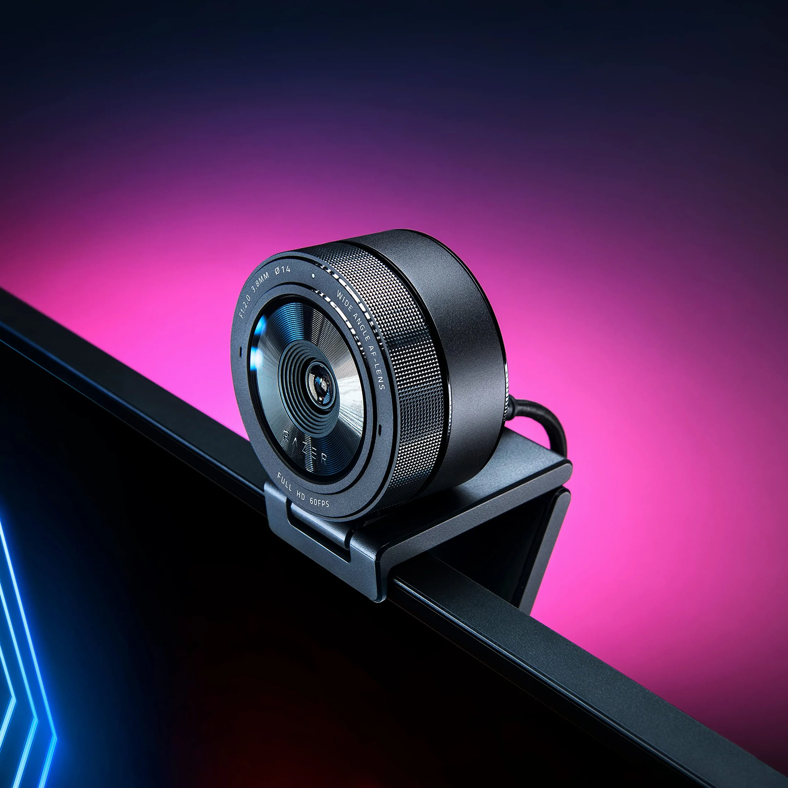 Razer Kiyo Pro Kamera internetowa Full HD 1080p 60FPS HDR Adaptacyjny czujnik światła Szerokokątny obiektyw