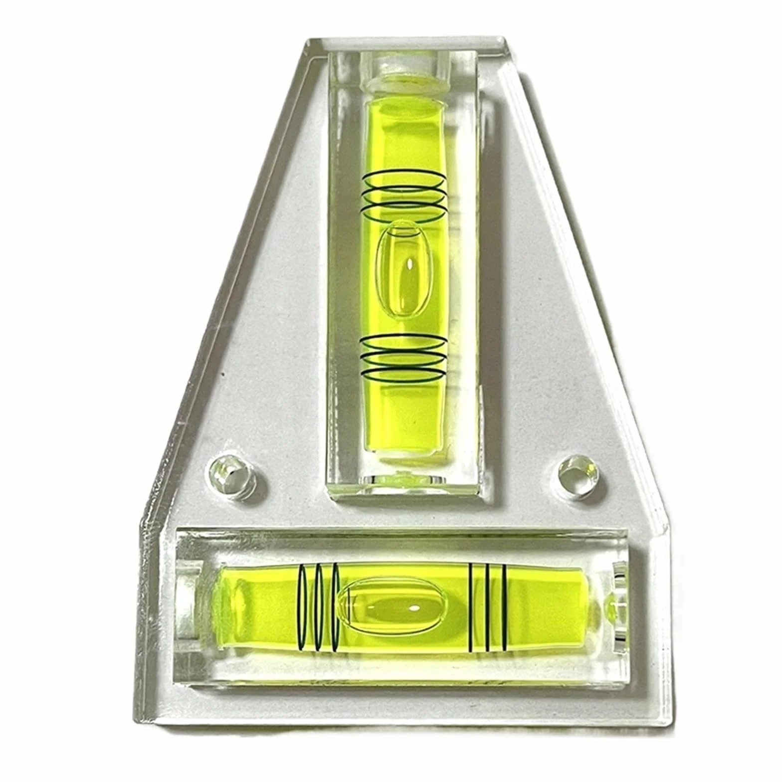 1 x akrylowa trójliniowa mini poziomica w kształcie litery T mała 85 x 64 x 15 mm | 1 x akrylowa trójliniowa mini poziomica w kształcie litery T mała 85 x 64 x 15 mm (zielona)