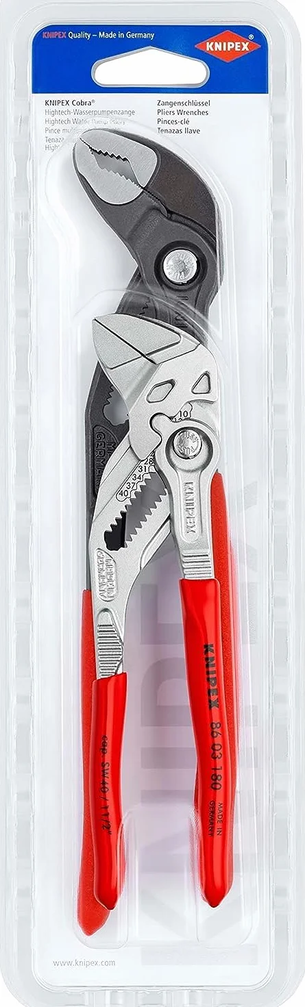 KNIPEX Zestaw szczypiec 1 x 86 03 180, 1 x 87 01 250 w blister, 00 31 20 V03