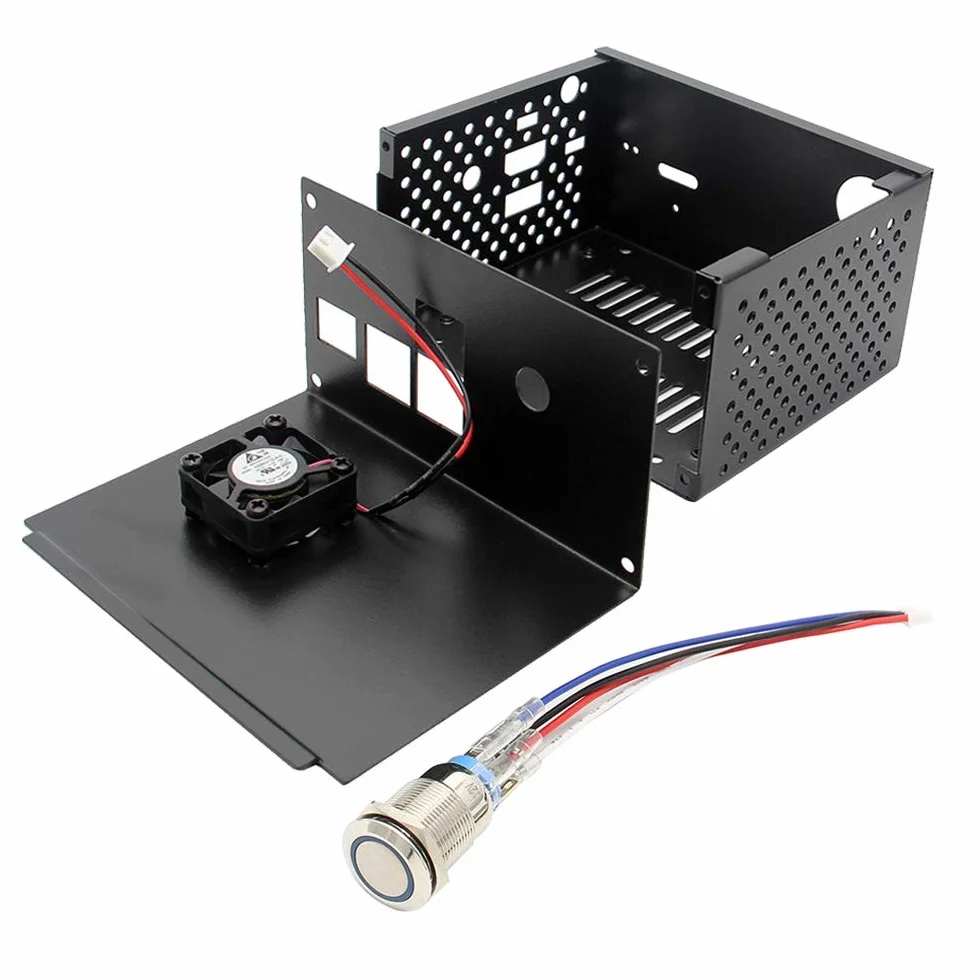 Geekworm Raspberry Pi 3B+/3B metalowa obudowa X820 V3.0 SATA SSD HDD Storage Board X735