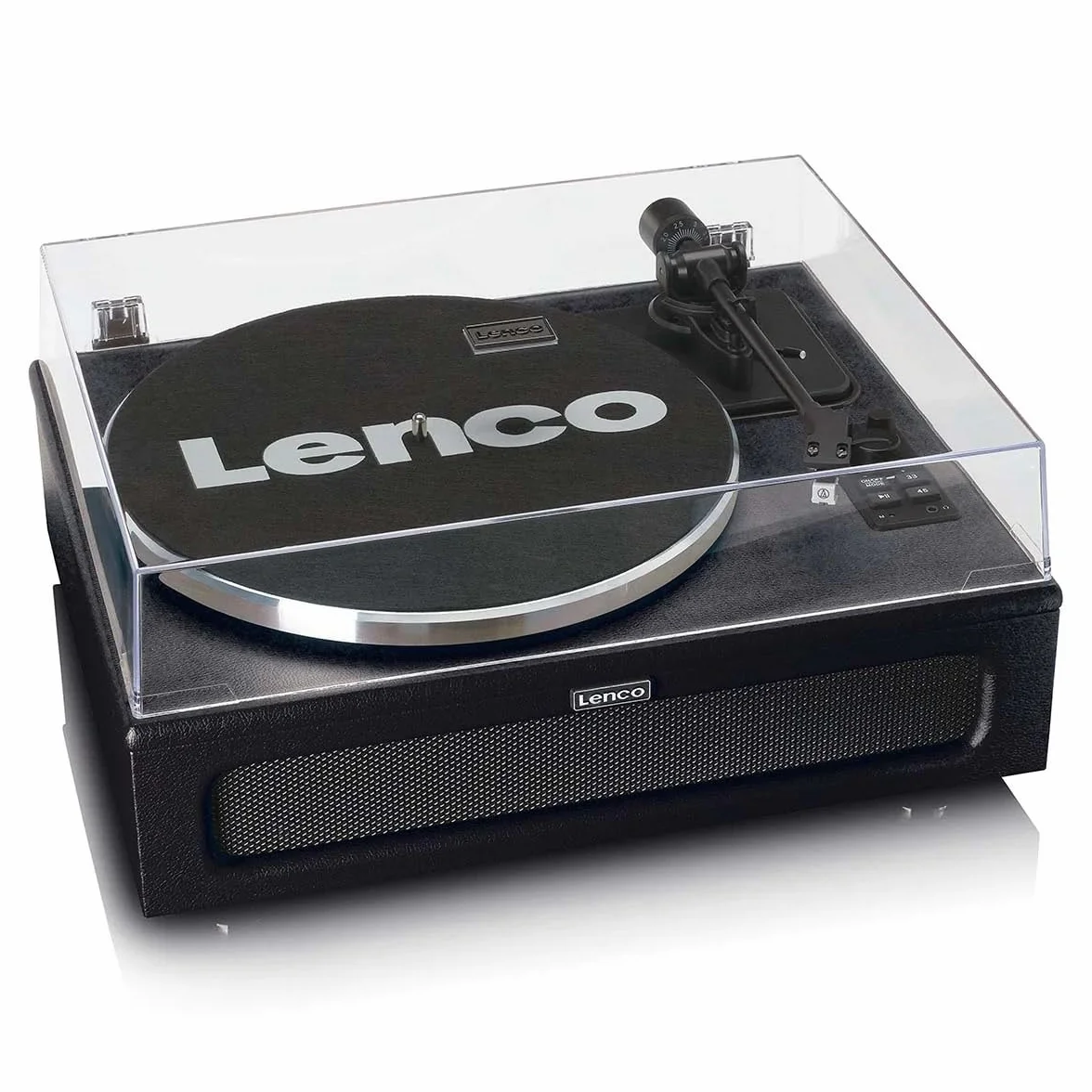 Lenco LS-430 gramofon Bluetooth 40 W RMS napęd pasowy czarny