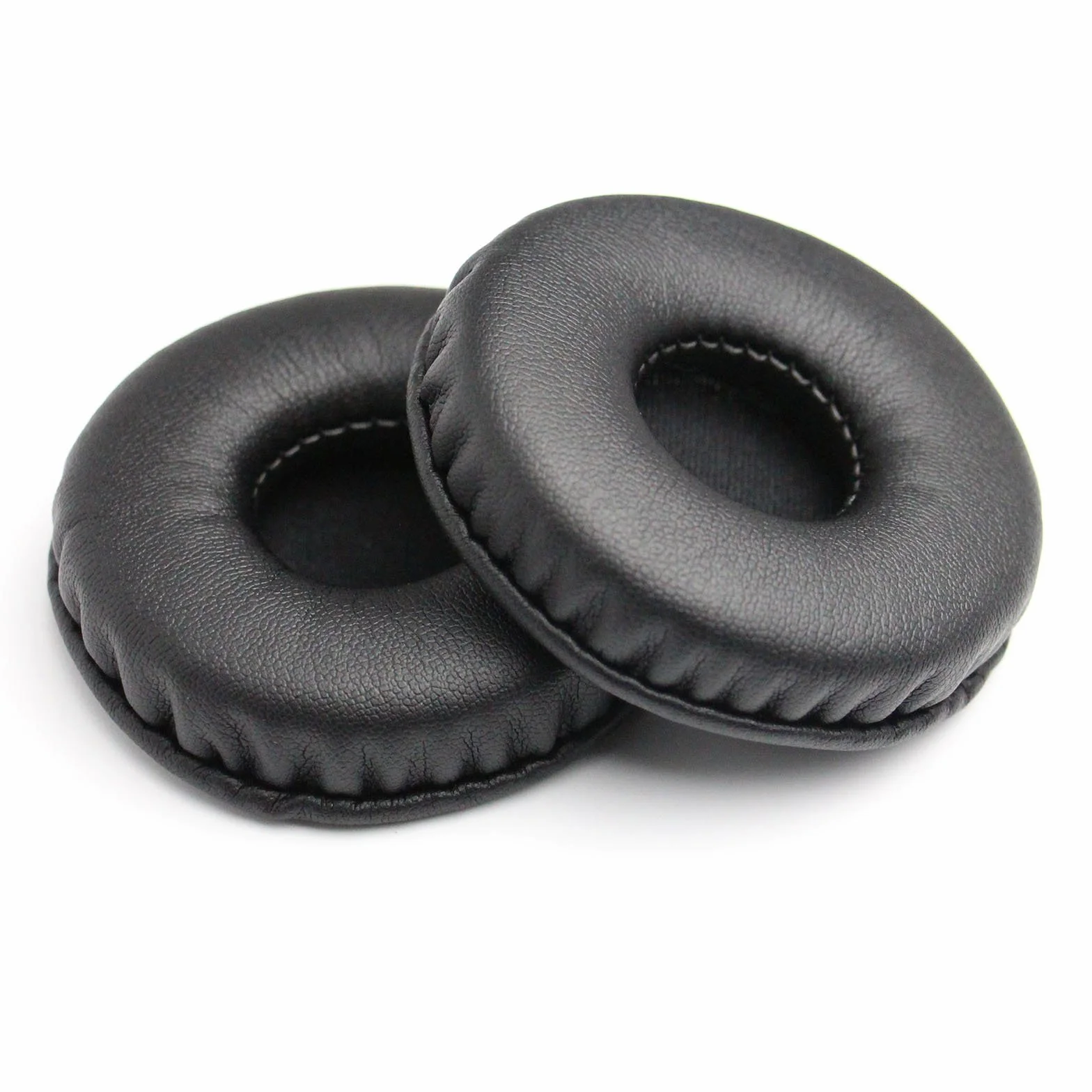 Yizhet 1 para okrągłych nauszników 70mm wymienne skóra proteinowa uniwersalne 7cm poduszki do słuchawek