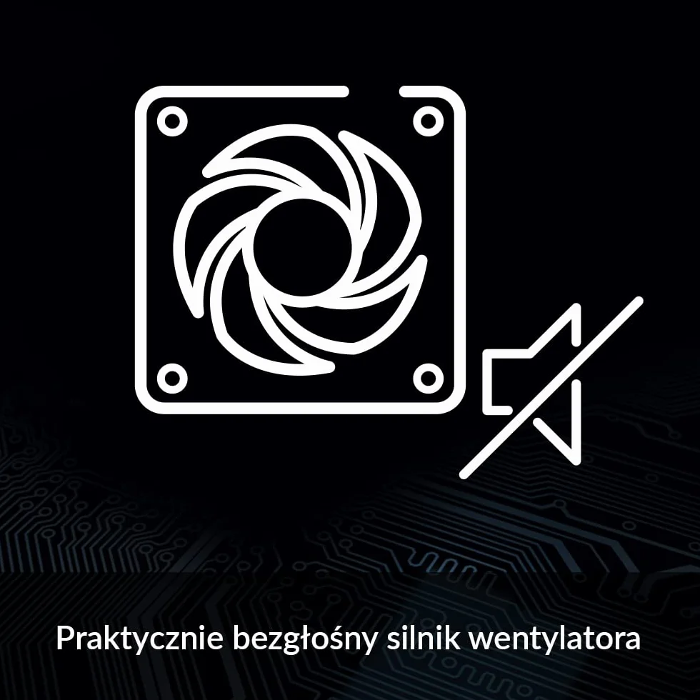 ARCTIC P8 Silent 80 mm cichy wentylator obudowy PC 1600 rpm Czarny