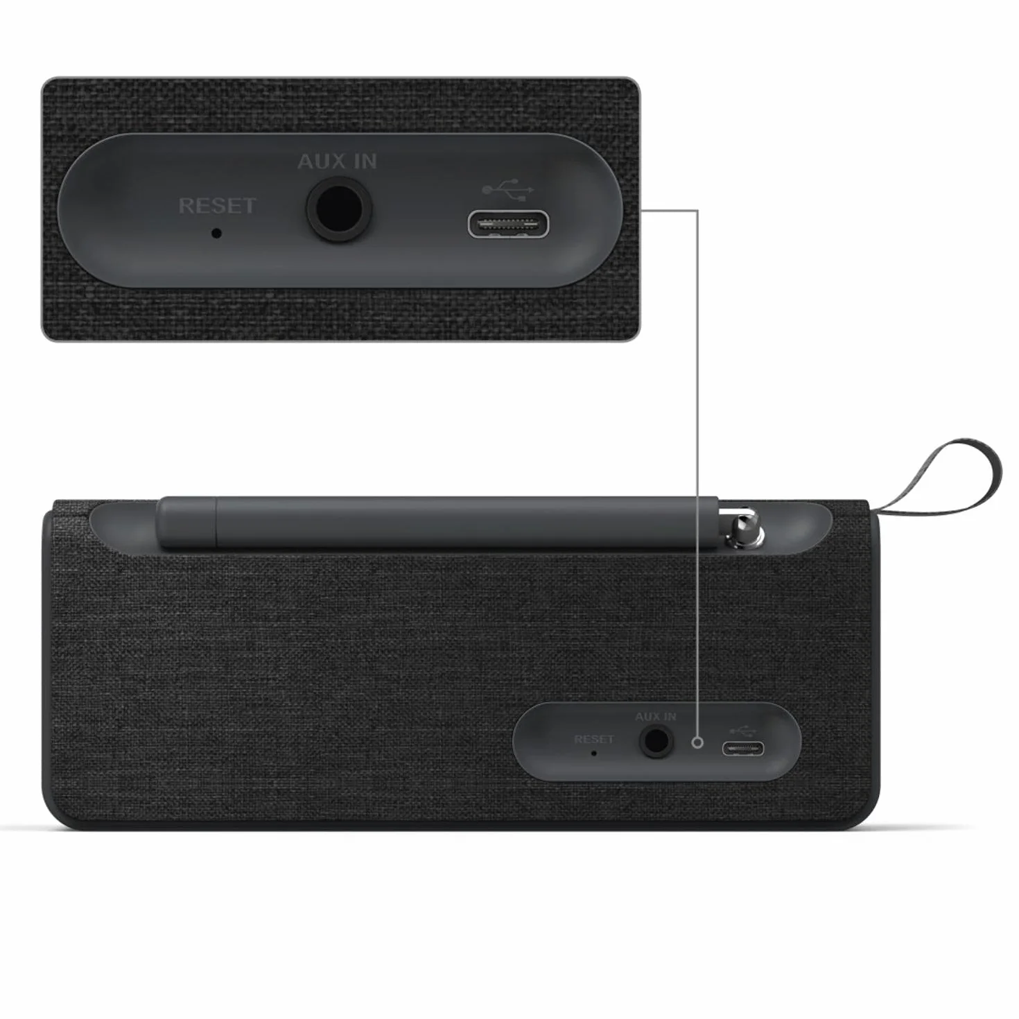 Hama DR200BT Radio cyfrowe Bluetooth DAB/DAB+/FM przenośne czarne