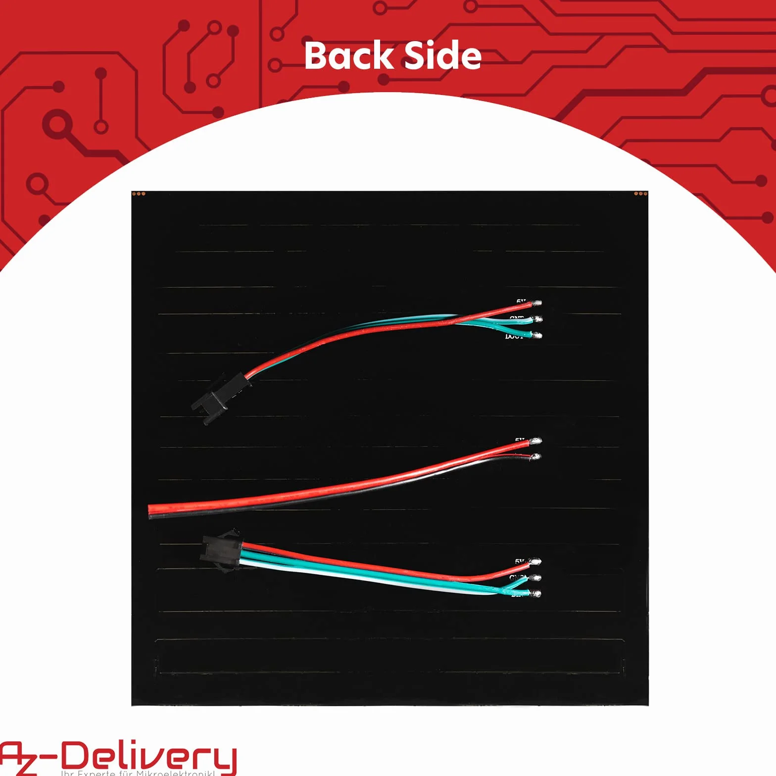 AZDelivery Panel LED RGB WS2812B 16x16 256 LED Flexible Light Module 5050SMD IC adresowalny DC5V Kompatybilny z Raspberry Pi