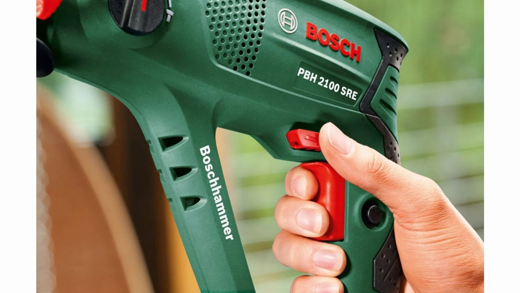 Bosch 06033a9300 Młot Udarowo-Obrotowy PBH 2100 RE 550 W Zielony