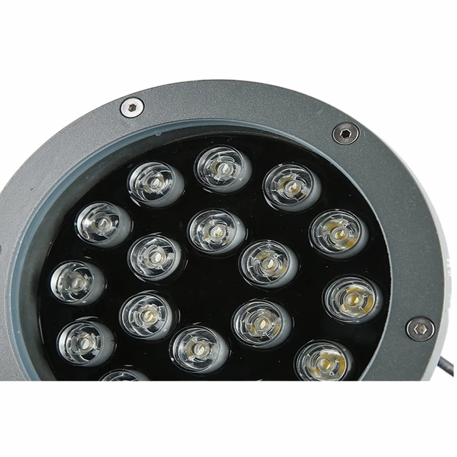 Lampy solarne zewnętrzne, Lampa ścienna o wysokiej jasności, okrągła, ogrodowa, punktowa(Cold White,12W)