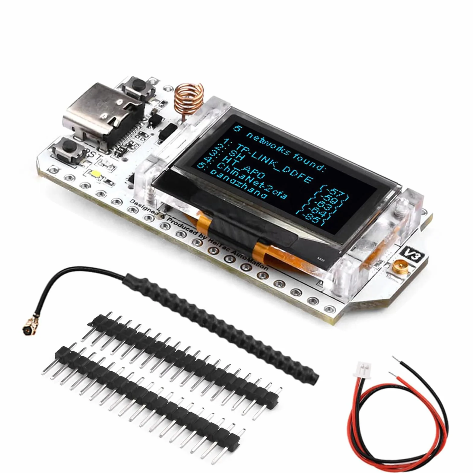 Diymore 1262 LoRa V3 ESP32 LX7 dwurdzeniowy 0,96" niebieski Oled Bluetooth zestaw 32 modułów IOT Development Board 863-928 MHz