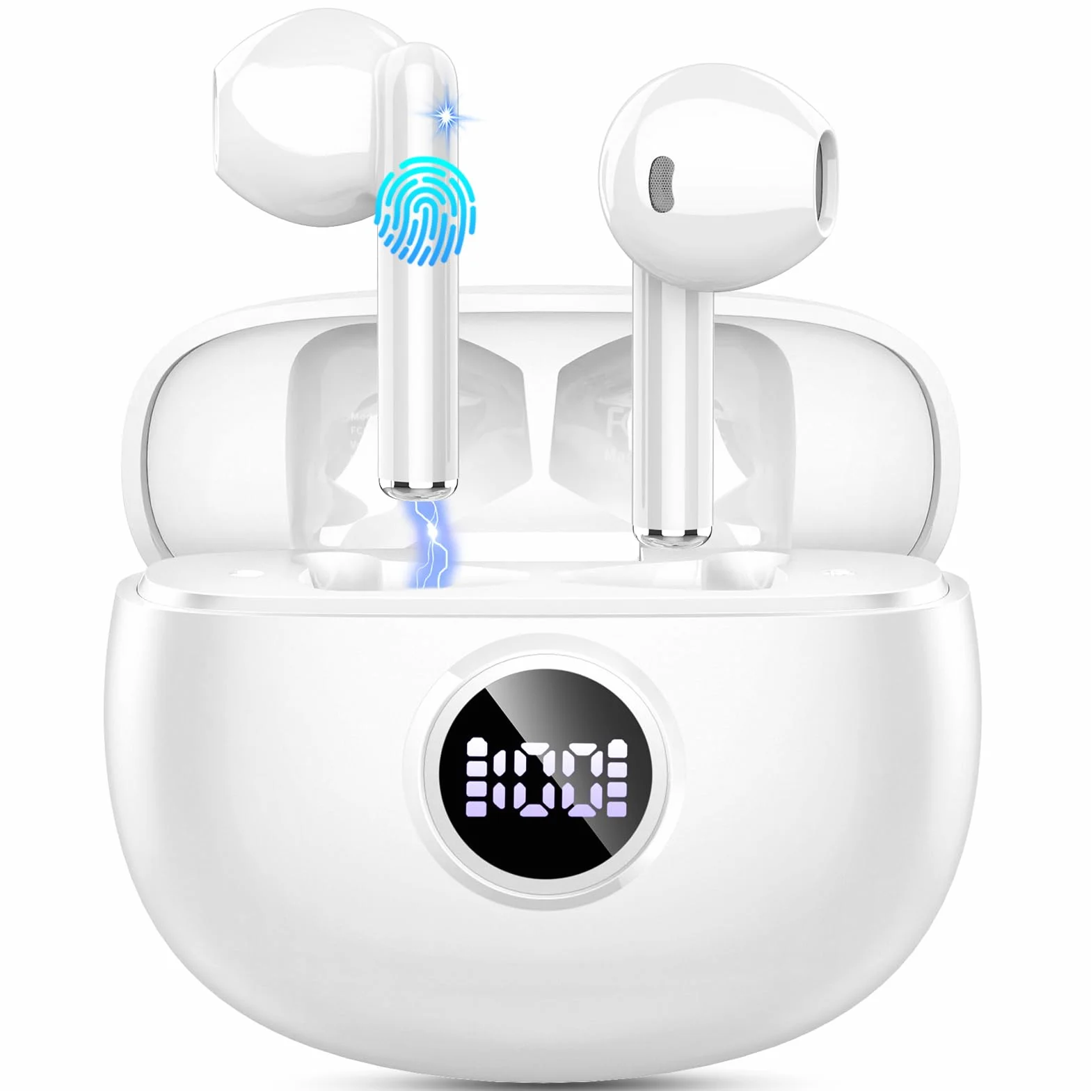 Bezprzewodowe słuchawki Bluetooth 5.3 Stereo z ENC, redukcją szumów, 40h, IP7 wodoodporne