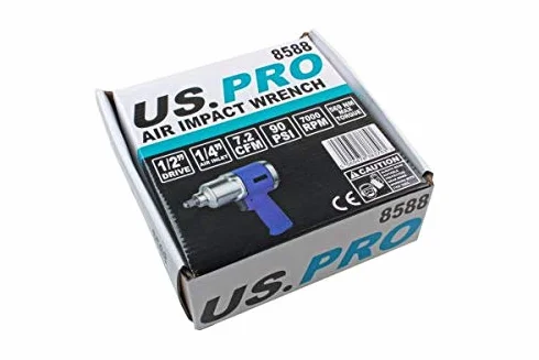 US PRO 1/2" klucz udarowy pneumatyczny pistolet moment obrotowy 569NM 128 m/b 8588