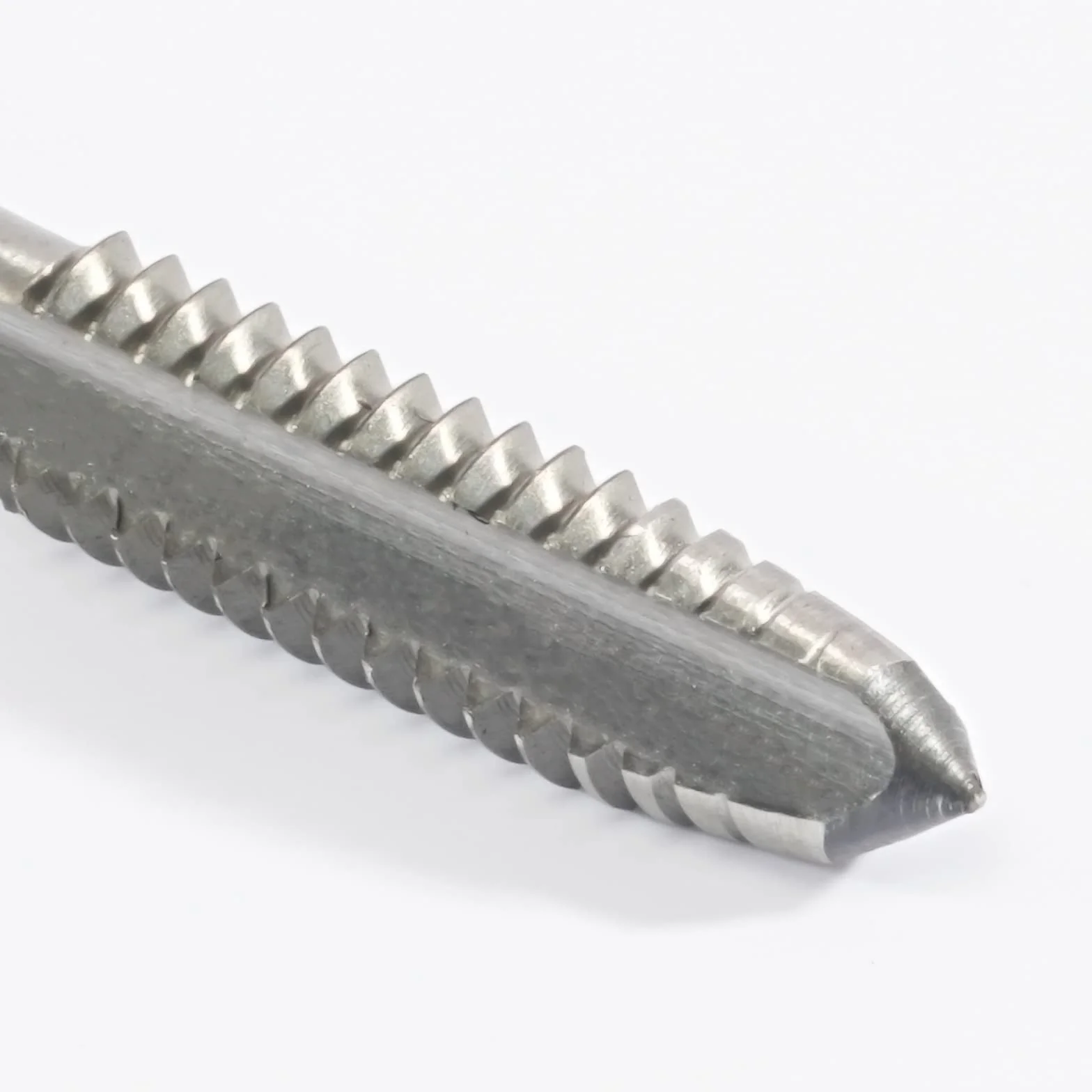 Zestaw gwintowników i narzynek metrycznych M2 x 0,4 mm, gwintownik maszynowy HSS M2 x 0,4 mm i narzynka okrągła ze stali narzędziowej stopowej M2 x 0,4 mm, prawa strona