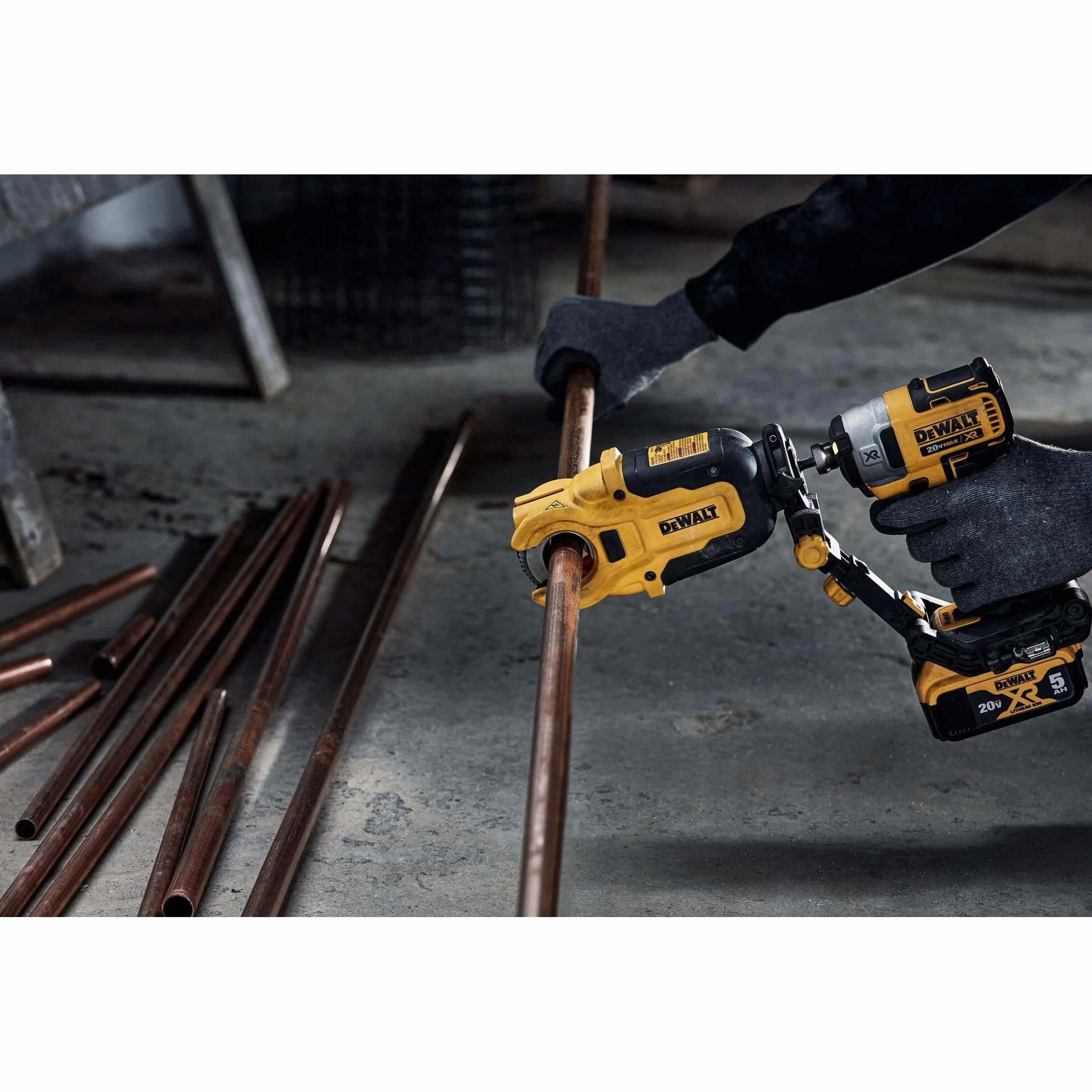 DEWALT IMPACT CONNECT obcinak do rur miedzianych, mocowanie wkrętarki udarowej, obcinacz do rur (DWACPRIR)