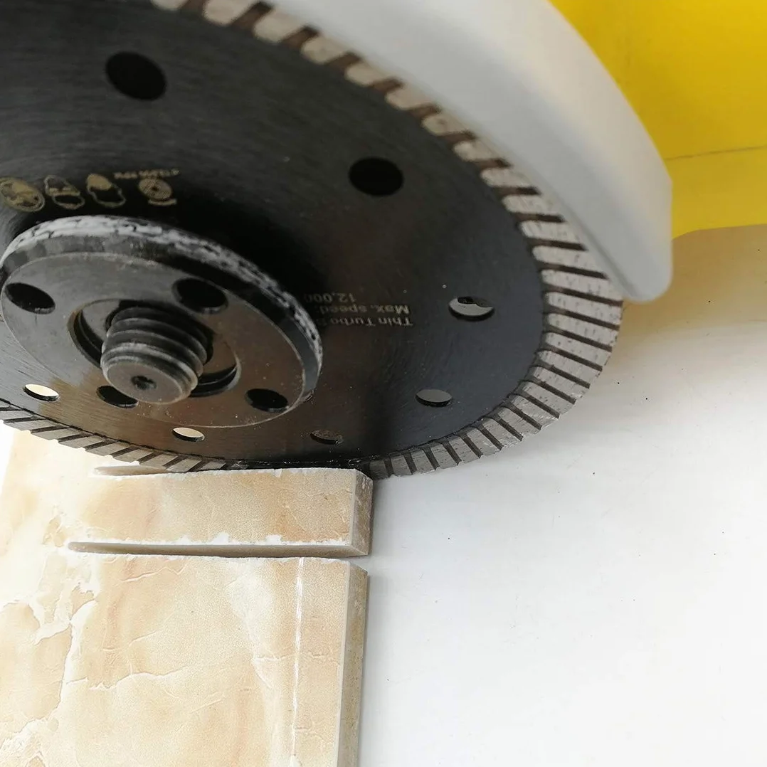 SHDIATOOL Diamentowe bardzo cienkie ostrze do porcelanowej płytki ceramicznej granit 10 szt. średnica 115 mm turbo tarcza cięcia