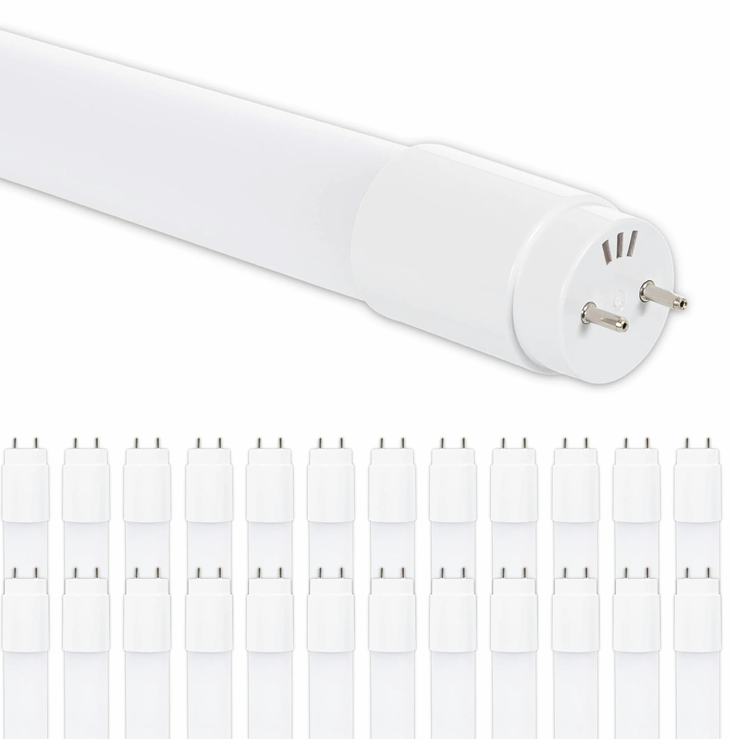 CLAR - Fluorescencyjna rura LED 150 cm T8 24 W, rury LED 150 cm, LED T8, świetlówka LED, 24 W, zimna biel, 6500 stopni (opakowanie 25)