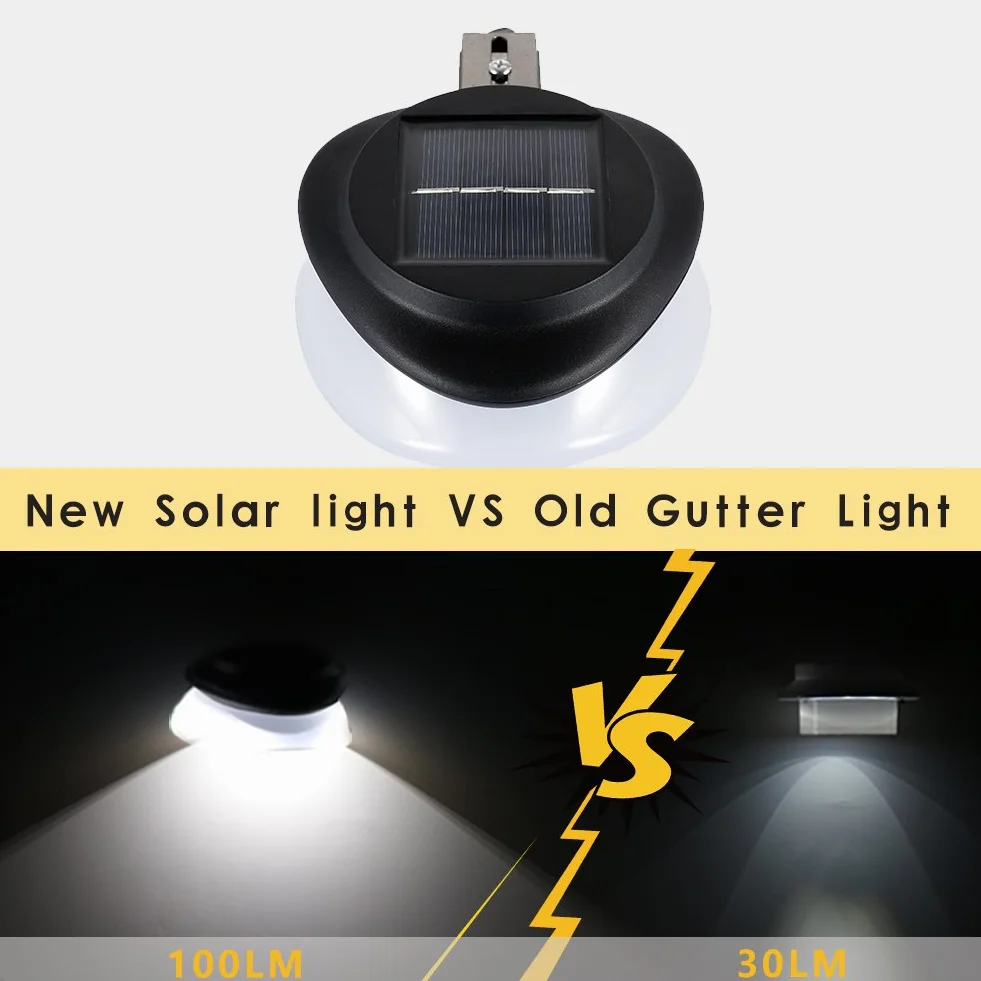 SMY Lighting Lampa solarna LED do użytku na zewnątrz, z regulowanym uchwytem, wodoodporna IP55, do ogrodzenia, ogrodu, na ścianę, podwórko, (czysta biel)