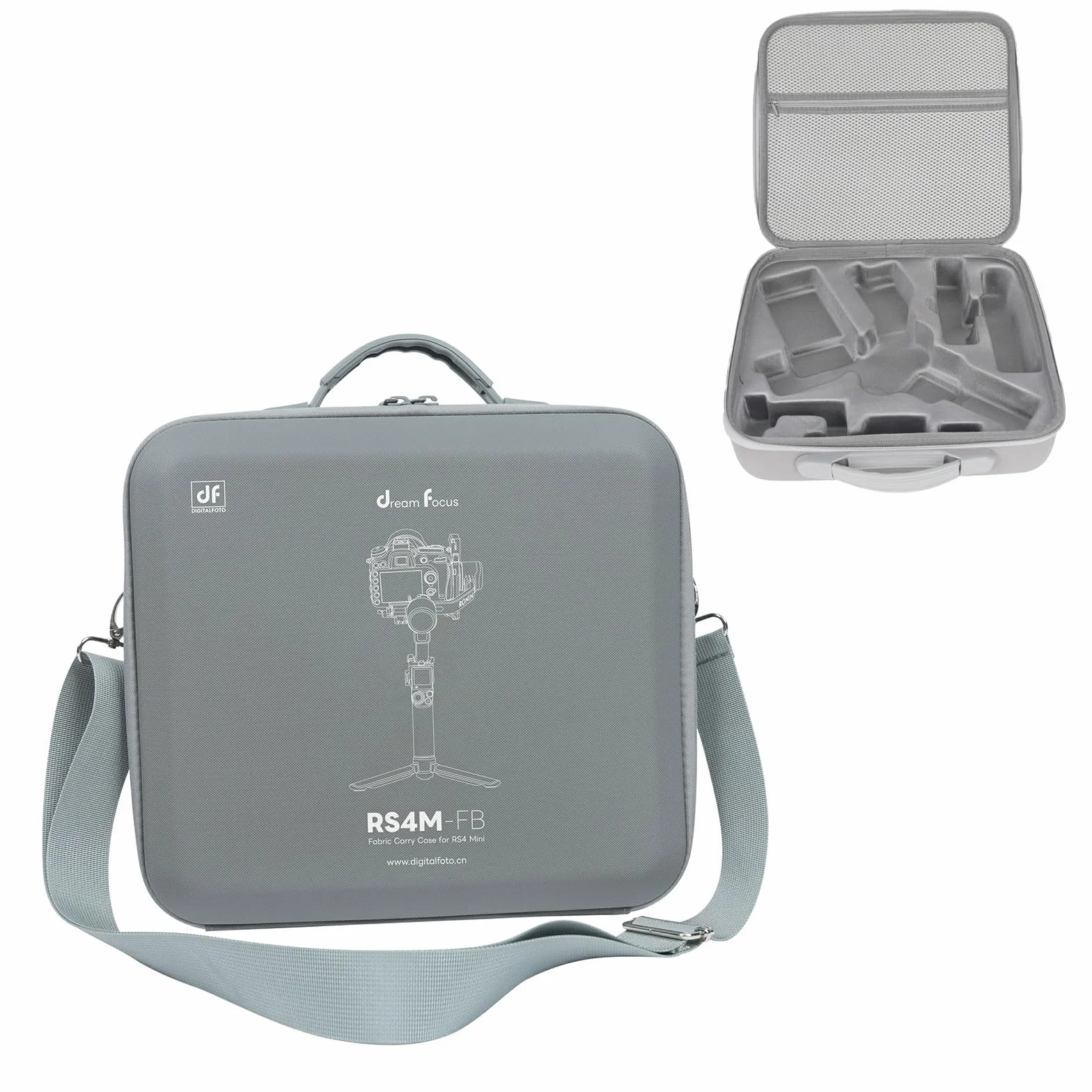 Lekka Etui Transportowa RS4 Mini Wodoodporna Twarda Torba Ochronna do DJI RS4 MINI Creator Combo, Szara