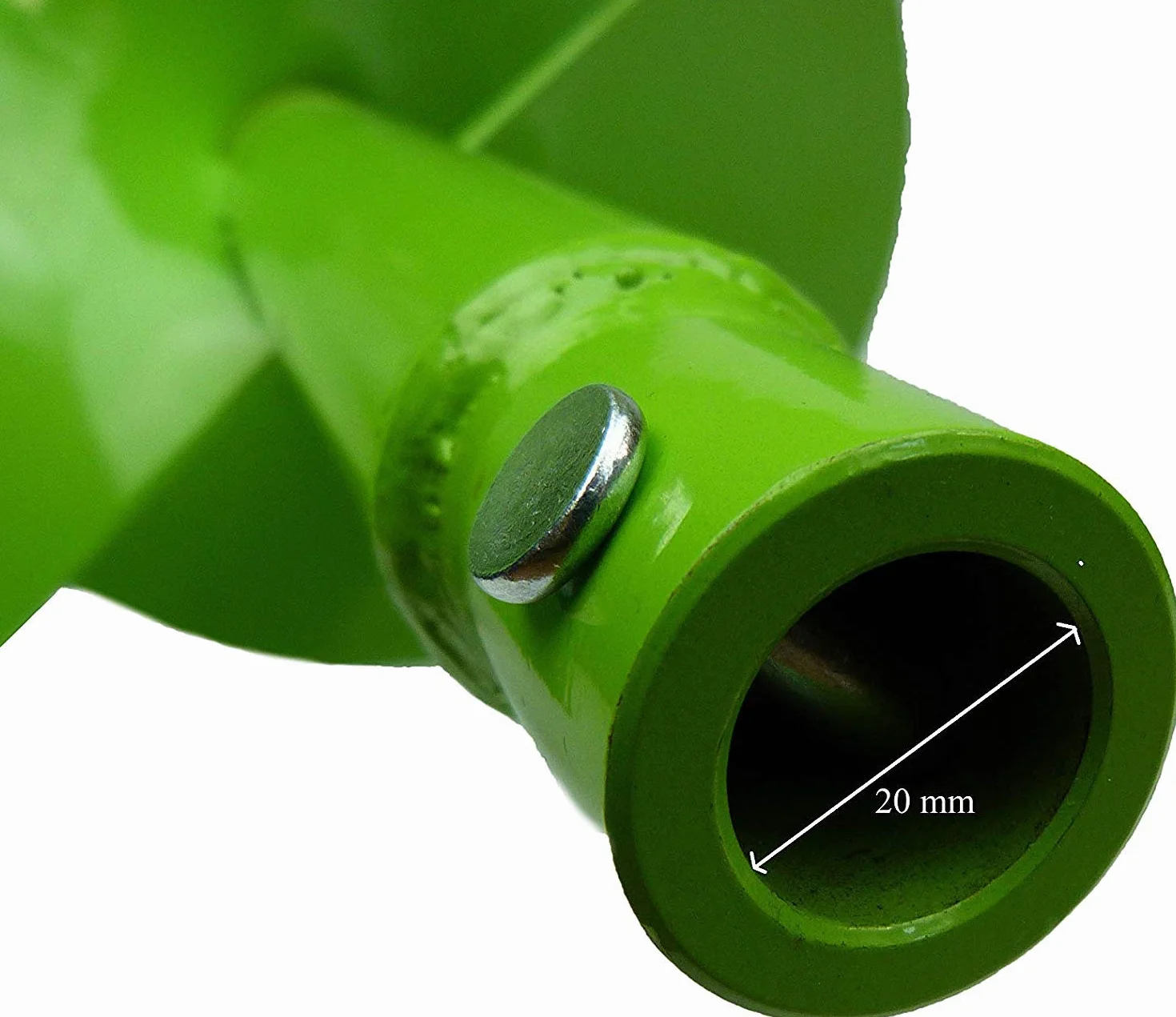 WERHE świder ziemny Ø 60 mm, podwójna spirala | adapter ze szybkiego zamknięcia, wytrzymały grot stalowy, wysoka stabilność, długa żywotność, do lekkich do gleb średnich