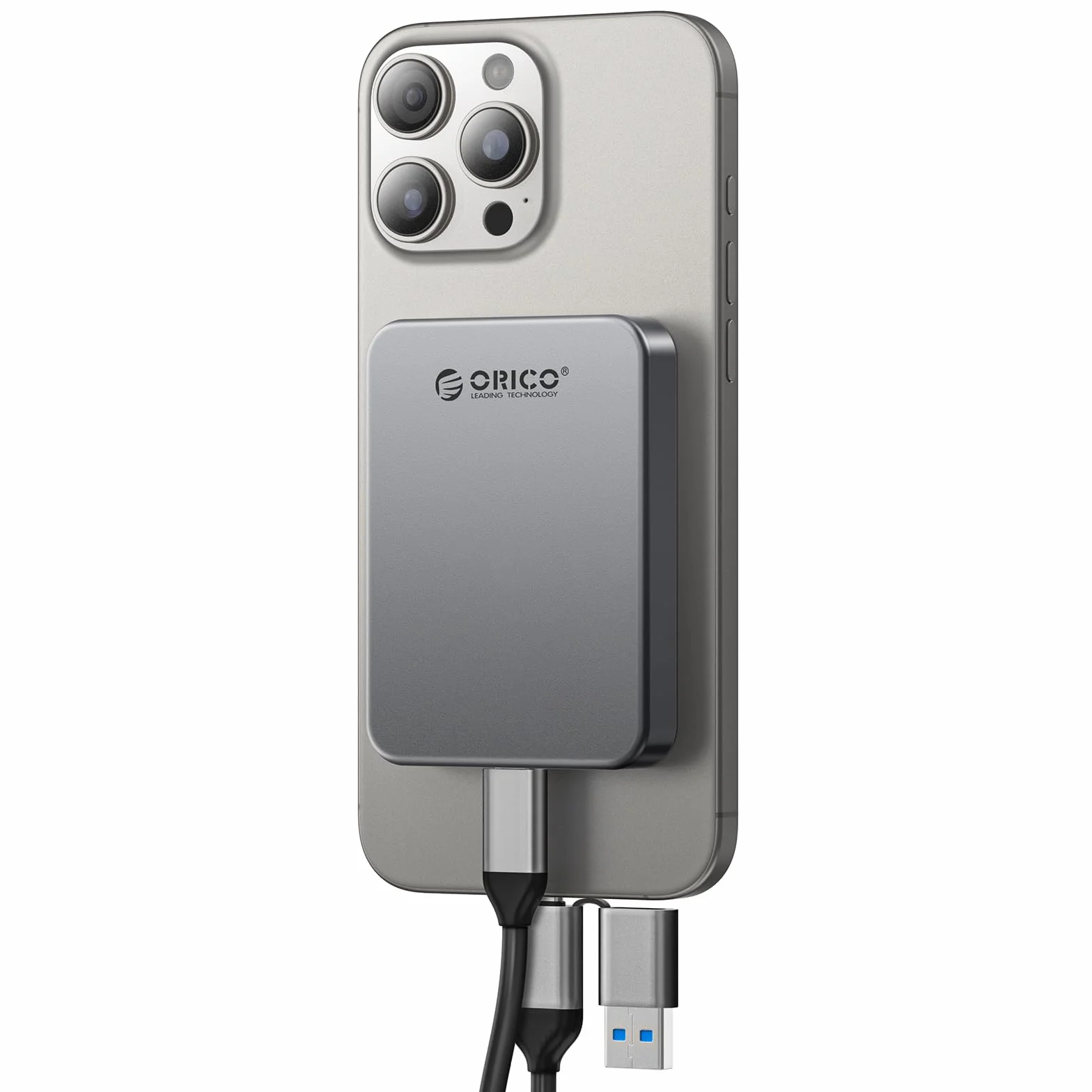 ORICO 512GB SSD zewnętrzny magnetyczny USB 3.2 Gen1 460MB/s iPhone 16 Pro Max