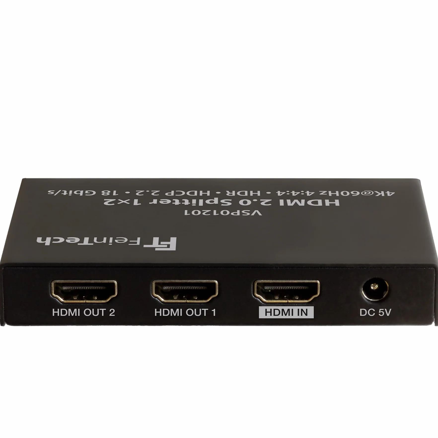 FeinTech VSP01201 HDMI 2.0 rozdzielacz 1 na 2 Ultra HD 4K 60 Hz HDR HDCP 2.2