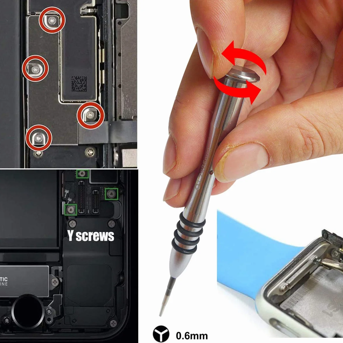 Tri-Point Y000 Tri-Wing śrubokręt 0,6 mm zestaw narzędzi do Apple Watch