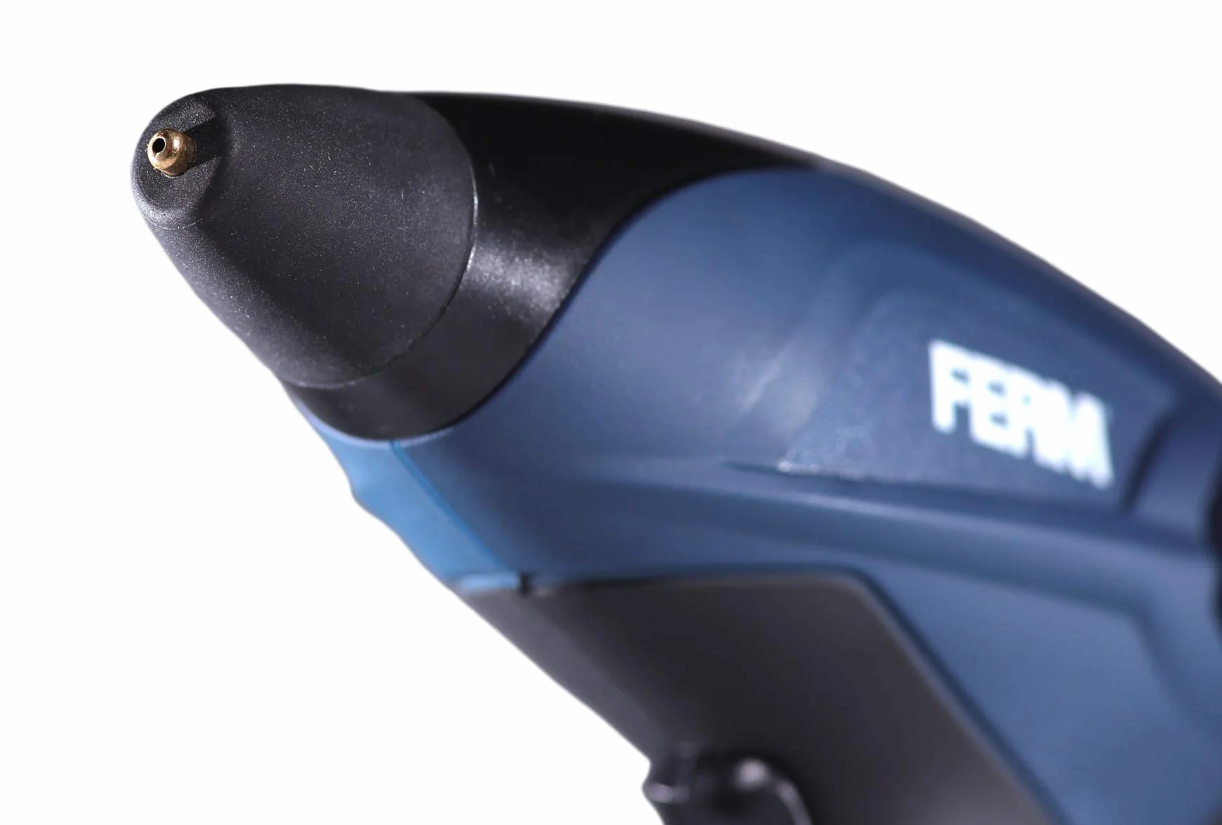 FERM GGM1003 pistolet do szybkiego podgrzewania litowo-jonowego 1,5 Ah z 3 patyczkami klejowymi i ładowarką, 7,2 V, niebieski