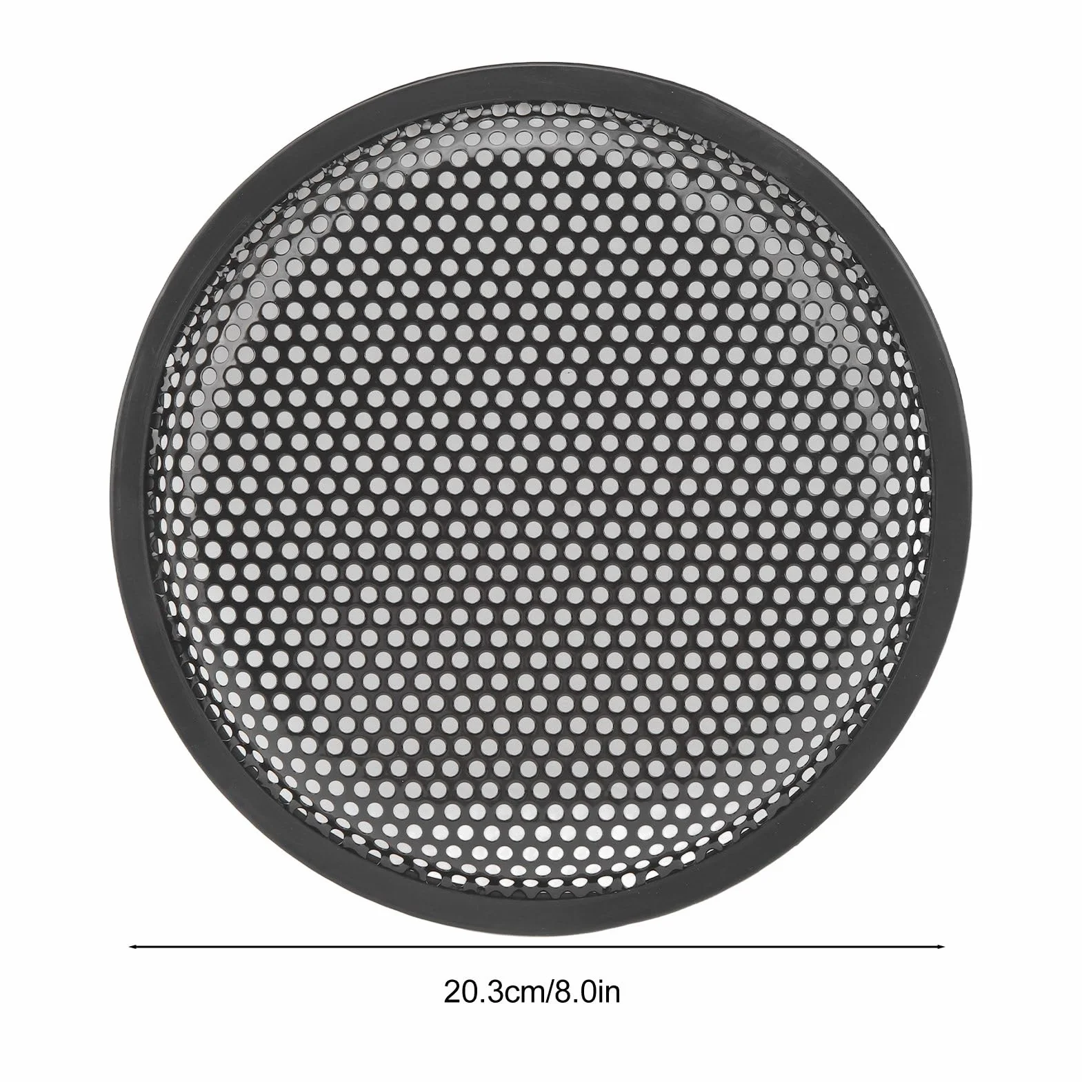 Jadeshay 8 cali uniwersalne kratki głośników, 2 sztuki osłona głośnika samochodowego RV czarna ABS metal żelazo subwoofer siatka