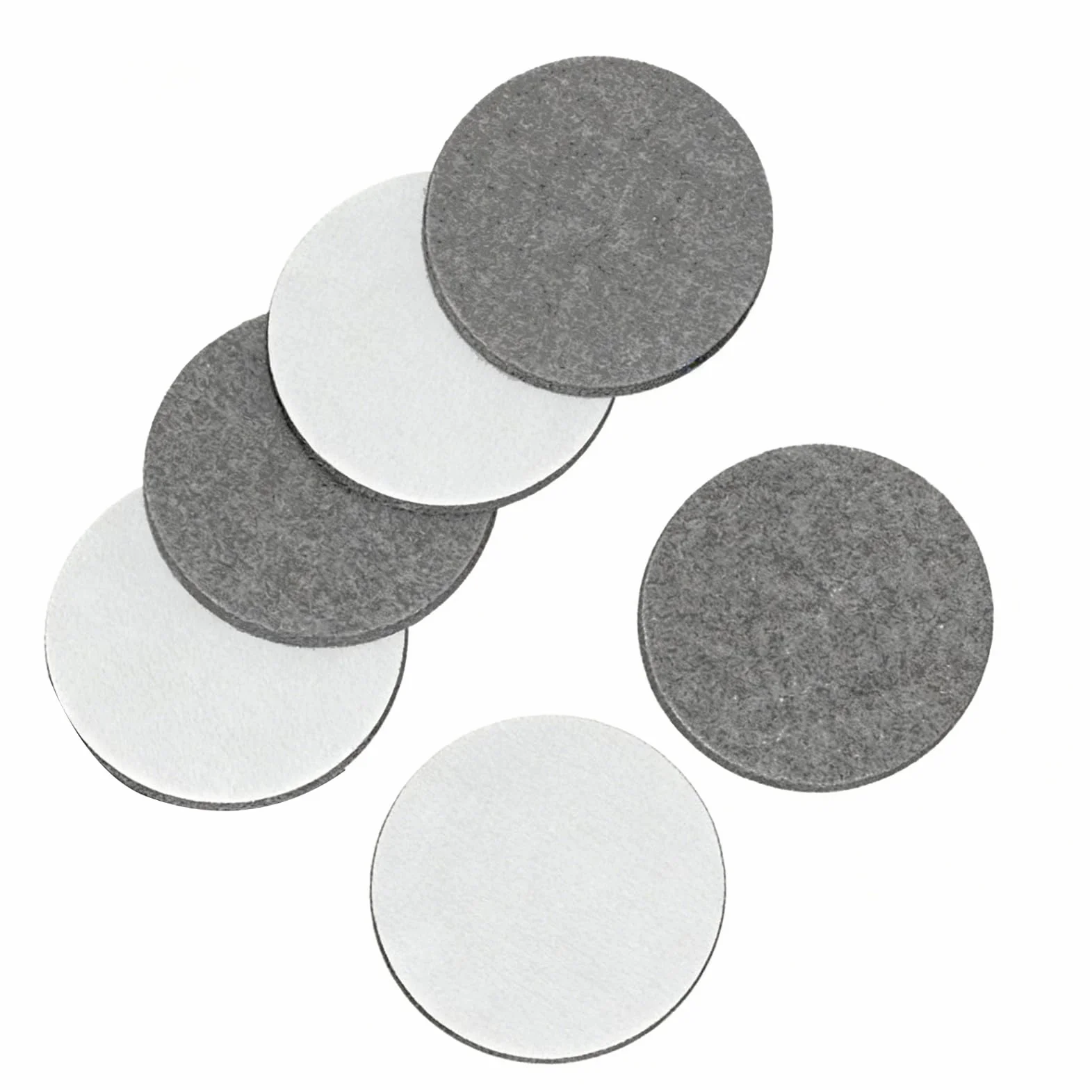 6 Sztuk Filcowych Podkładek Polerskich, Podkładka Polerska, 150 mm, na Rzep, Filcowa, do Drewna, Marmuru, Tarcza Polerska do Szlifierek Mimośrodowych Kompatybilny z Bosch