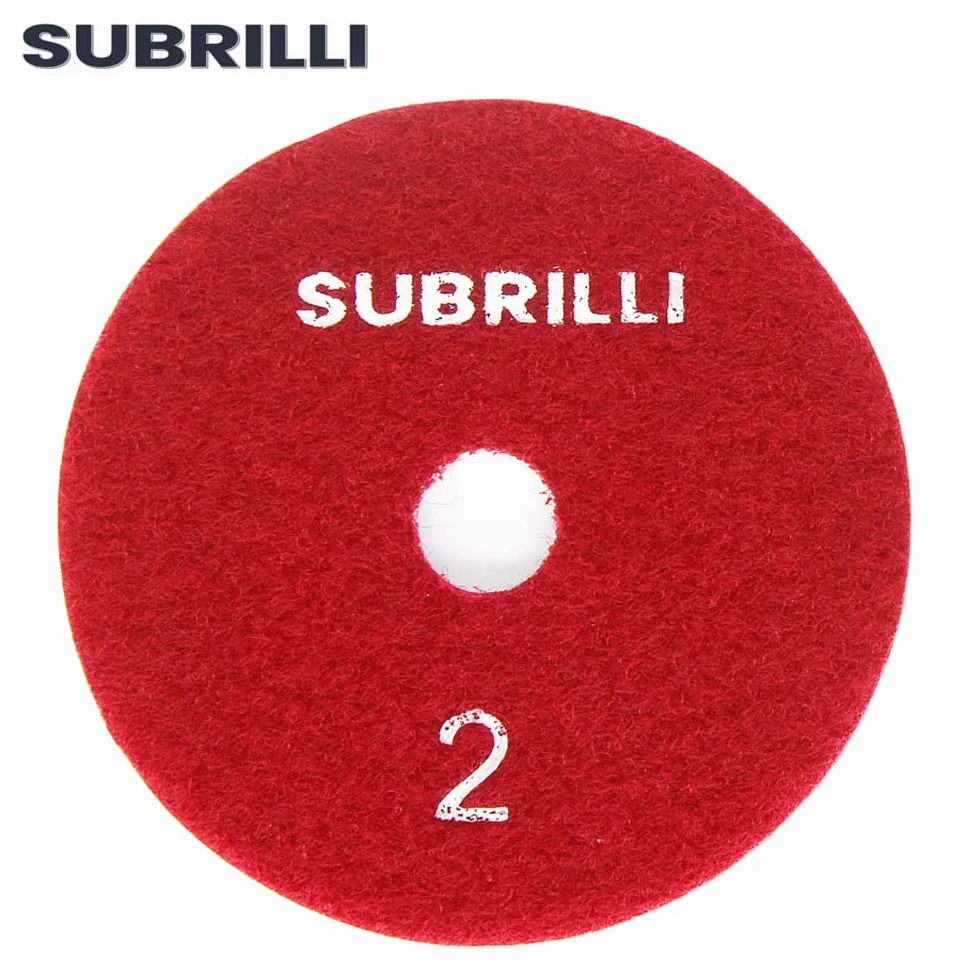 9 sztuk 10,2 cm (4 cale), diamentowe podkładki polerskie na sucho/mokro, krok 2 do granitu, marmuru, kwarcu i betonu