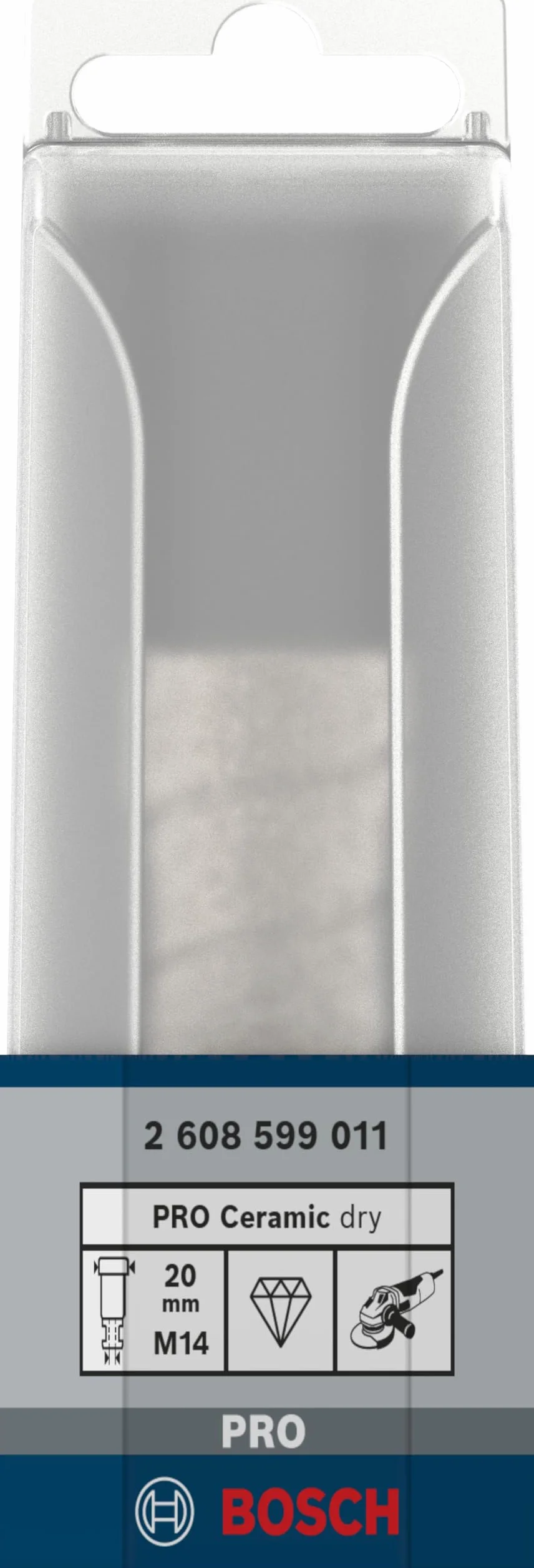 Bosch Accessories 1x Diamentowa Koronka Dry Speed Best for Ceramic (w Przypadku Wiercenia na Sucho w Twardej Ceramice, Ø 20 x 35 mm, Akcesoria Mała Szlifierka Kątowa)