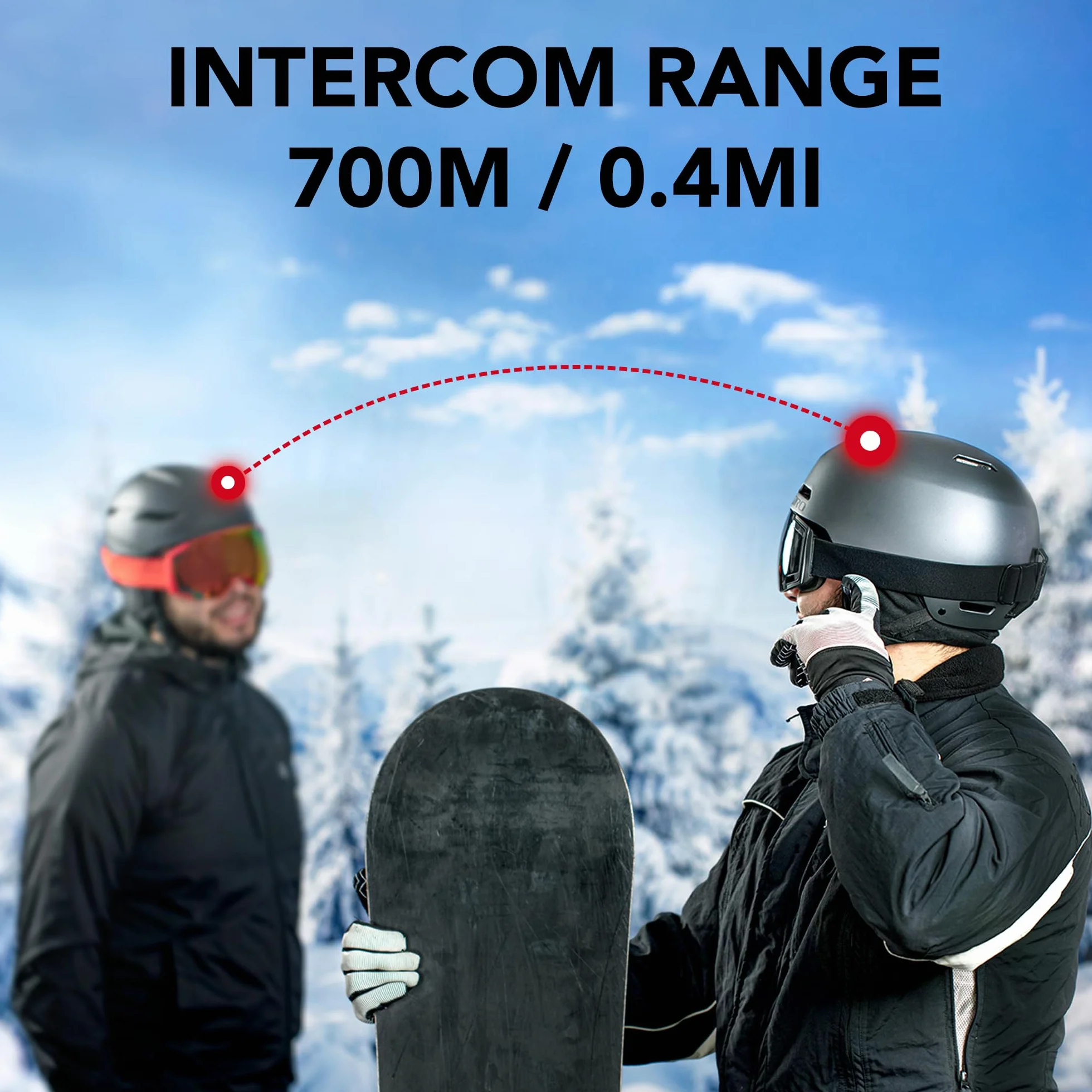 Sena Uniseks Snowtalk 2-01 Zestaw Słuchawkowy Bluetooth do Kasków, Czarny, 16,1 x 12,5 x 5,9 cm