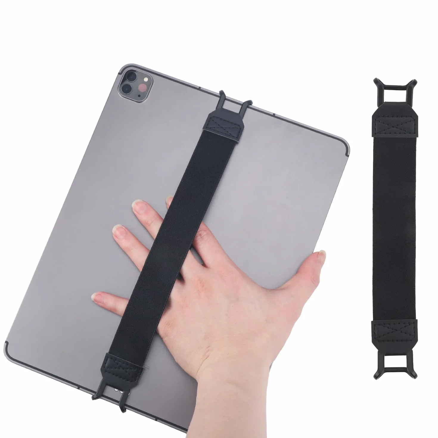 Gosknor Pasek na Uchwyt Tabletu Antypoślizgowy Kompatybilny z iPad Air/Kindle 7,6-11 Cali Czarny