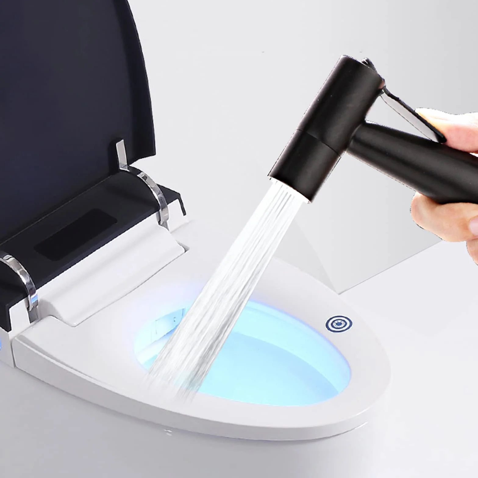 Toaleta bidet spray czarny ręczny bidet opryskiwacz czarny łazienka pieluchy opryskiwacz toaleta głowica prysznicowa czarna stal nierdzewna opryskiwacz wanna bidet czysty