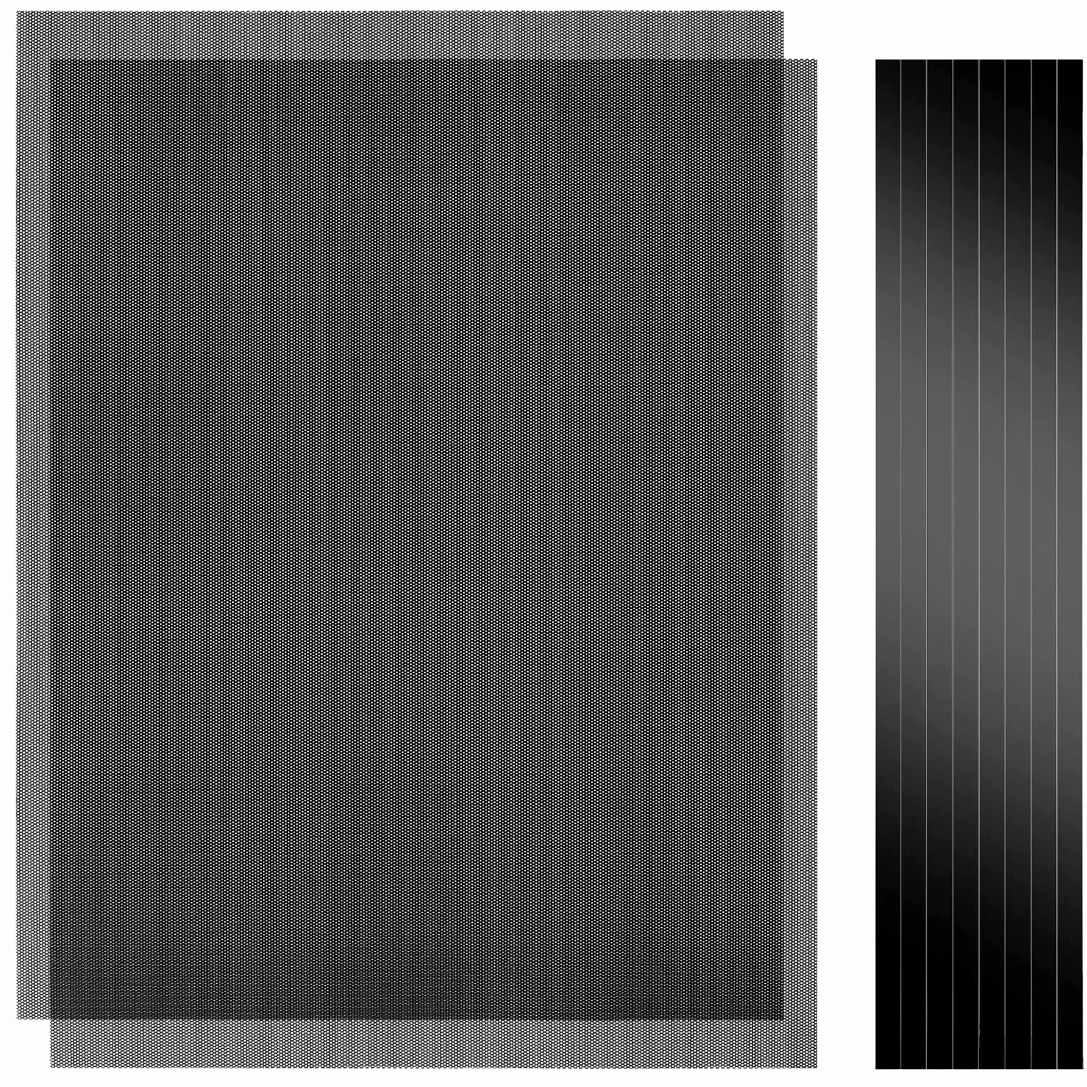 Filtr przeciwpyłowy PC Case 400x300 mm 2-pak siatka magnetyczna Czarny