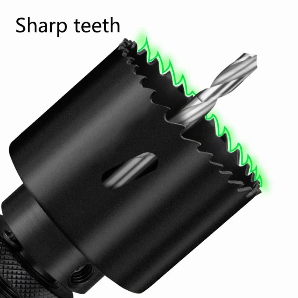 Otwornica 1 sztuk 35-114mm Bi-Metal M42 otwornice Bit do obróbki drewna żelazo ze stali nierdzewnej plastikowy zestaw do cięcia aluminium, A