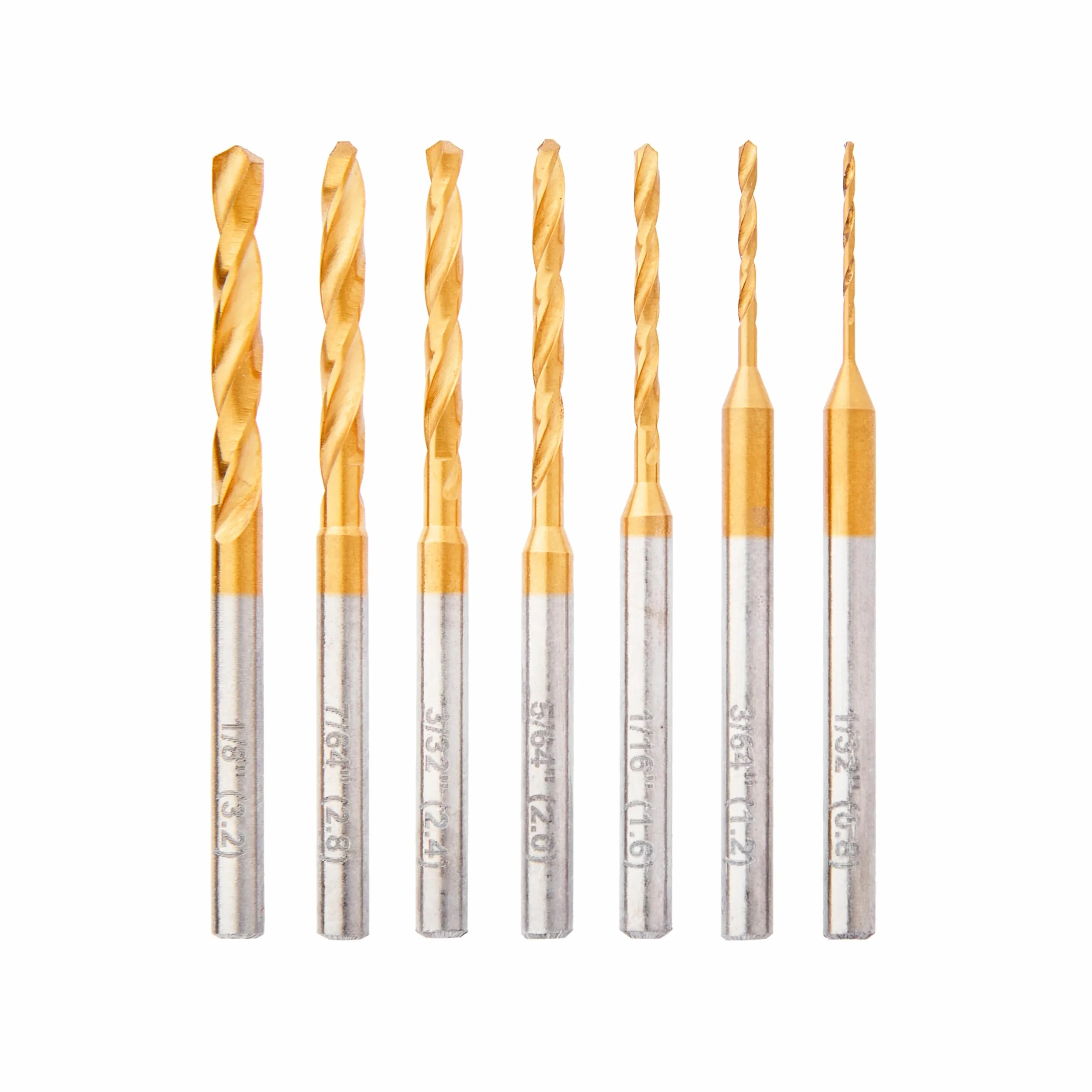 Dremel Zestaw 7 Wierteł pokrytych tytanem z Etui (0.8-3.2mm), wierci w drewnie, tworzywach sztucznych, metalach miękkich i płytach kartonowo-gipsowych do obrotowych narzędzi wielofunkcyjnych (628DM)