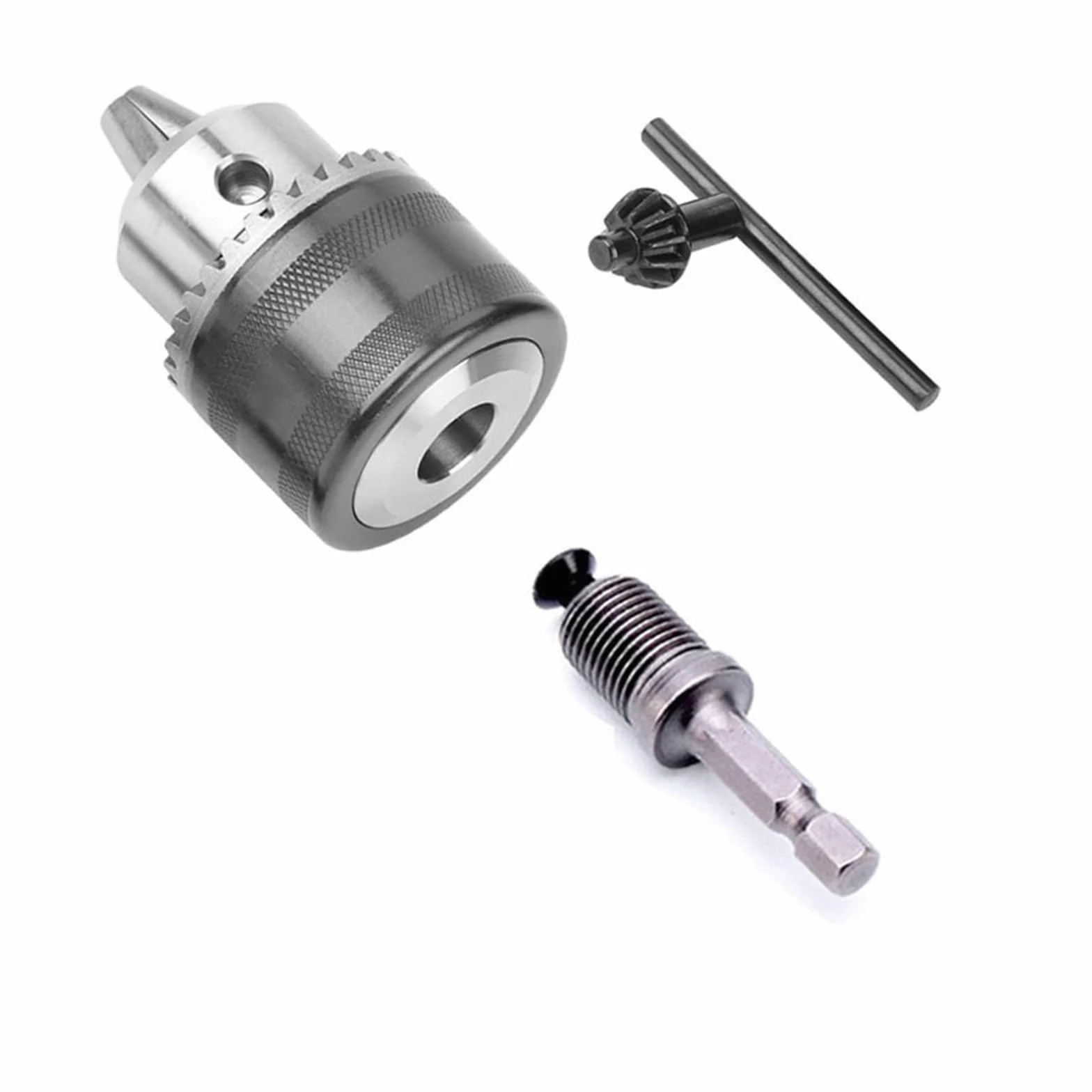 1.5-13mm konwerter 1/2 "-20UNF kluczowy uchwyt wiertarski gwint adapter do szybkiej wymiany SDS 1/4" sześciokątny klucz udarowy klucz Bit korbowód