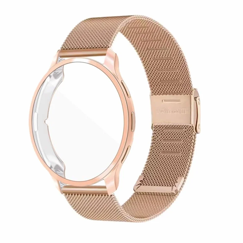 Metalowy pasek do zegarka Garmin Venu 3 3s 41 mm 45 mm kompatybilny z Garmin Venu3s osłona ekranu etui TPU miękka osłona zderzak