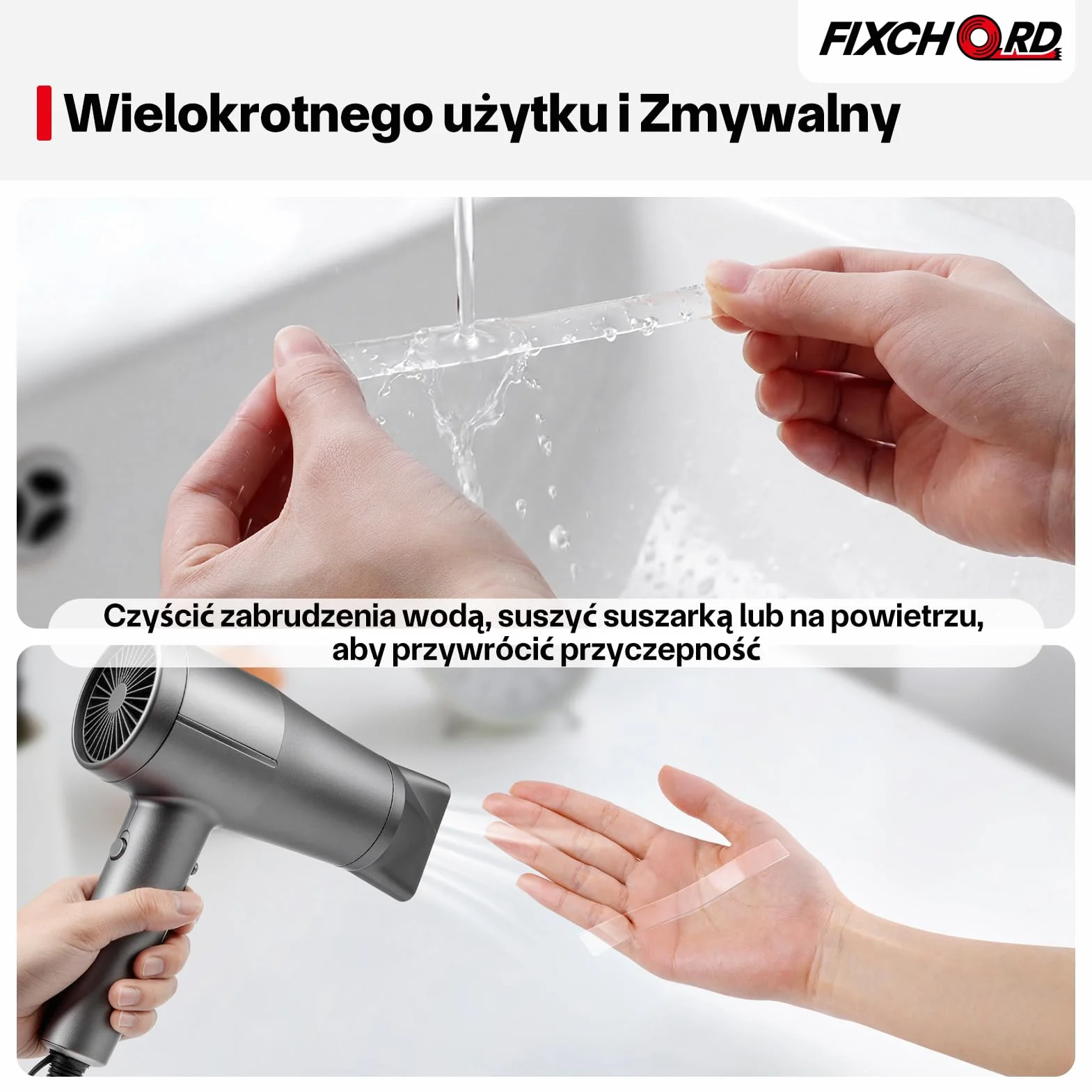 Taśma Dwustronna, Tasma Dwustronna Mocna, Klejąca Przezroczysta, Usuwalna Taśma Klejąca do Ściany/Dywan/Drewno 3m*1cm