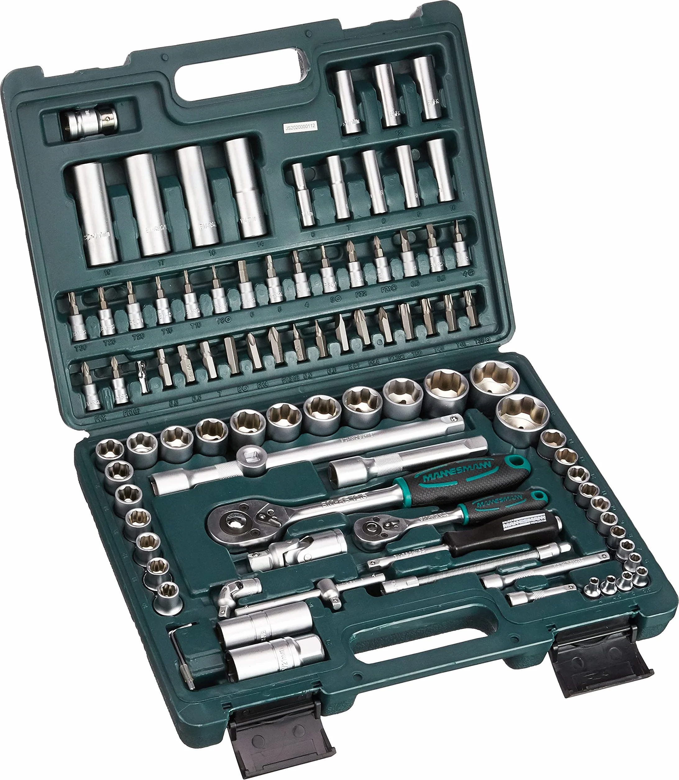 Brüder Mannesmann M 2055-SL zestaw kluczy nasadowych 1/4" + 1/2" 94-częściowy